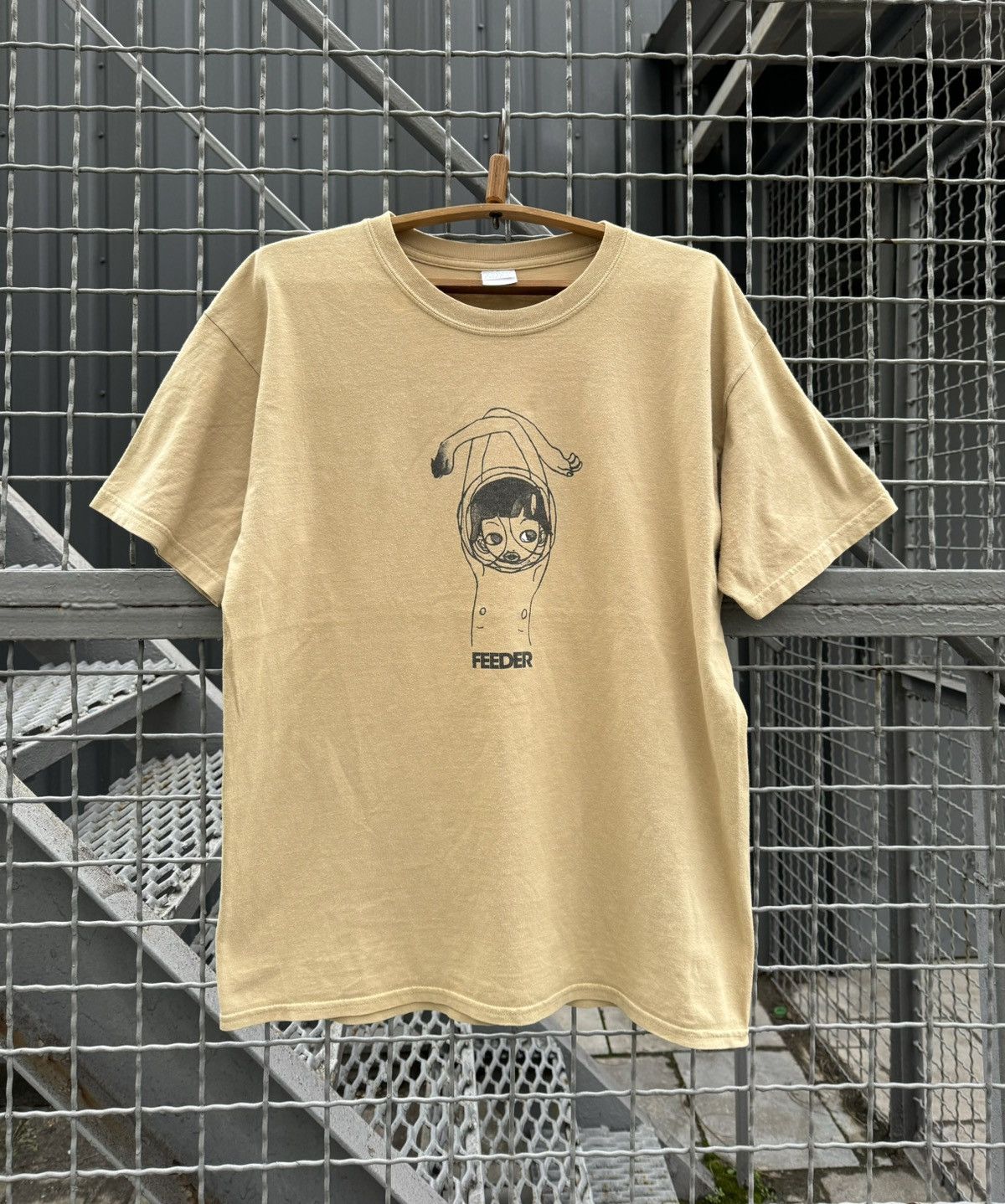 image of Vintage Aya Takano Feeder Shirt Japanese in Beige, Men's (Size XL)