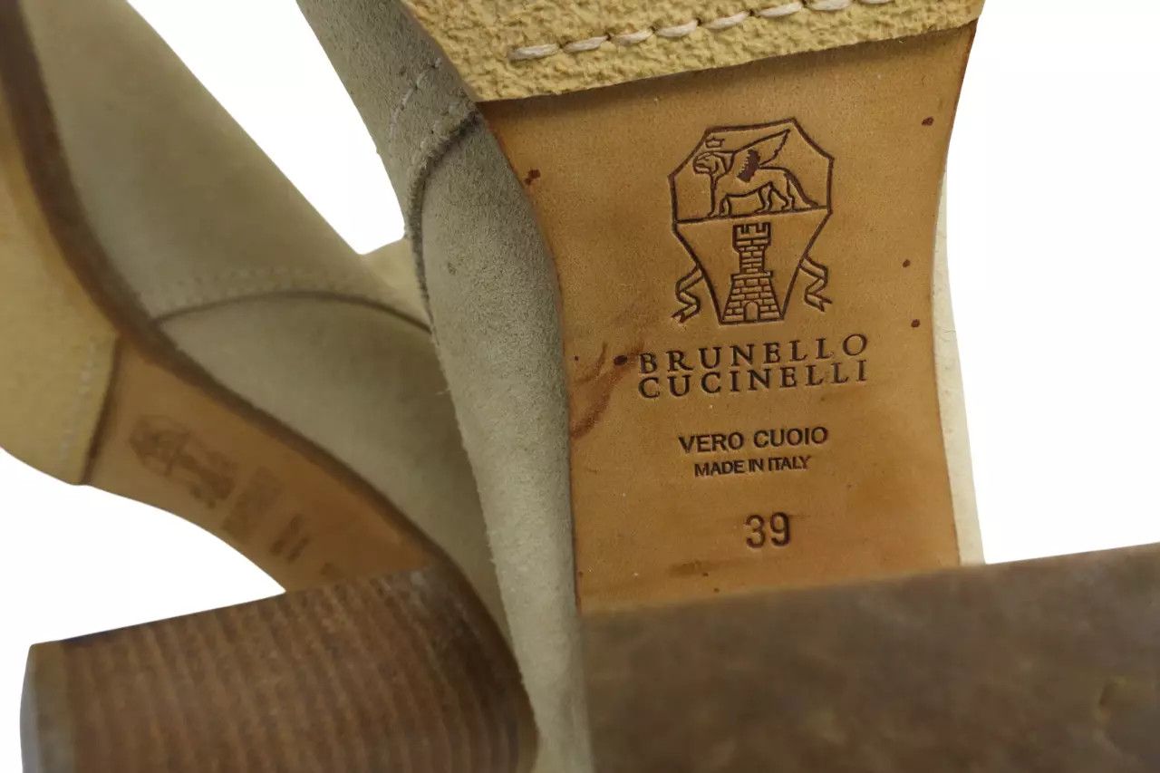 Brunello Cucinelli BRUNELLO CUCINELLI Shoes Women's EU 39 Suede Leather Heeled Size US 9 / IT 39 - 11 Thumbnail
