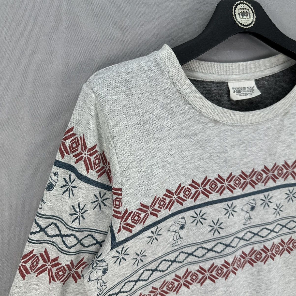 Peanuts Vintage Peanut Snoopy Snow Sweatshirt Fleece Lining Size US XS / EU 42 / 0 - 2 Thumbnail