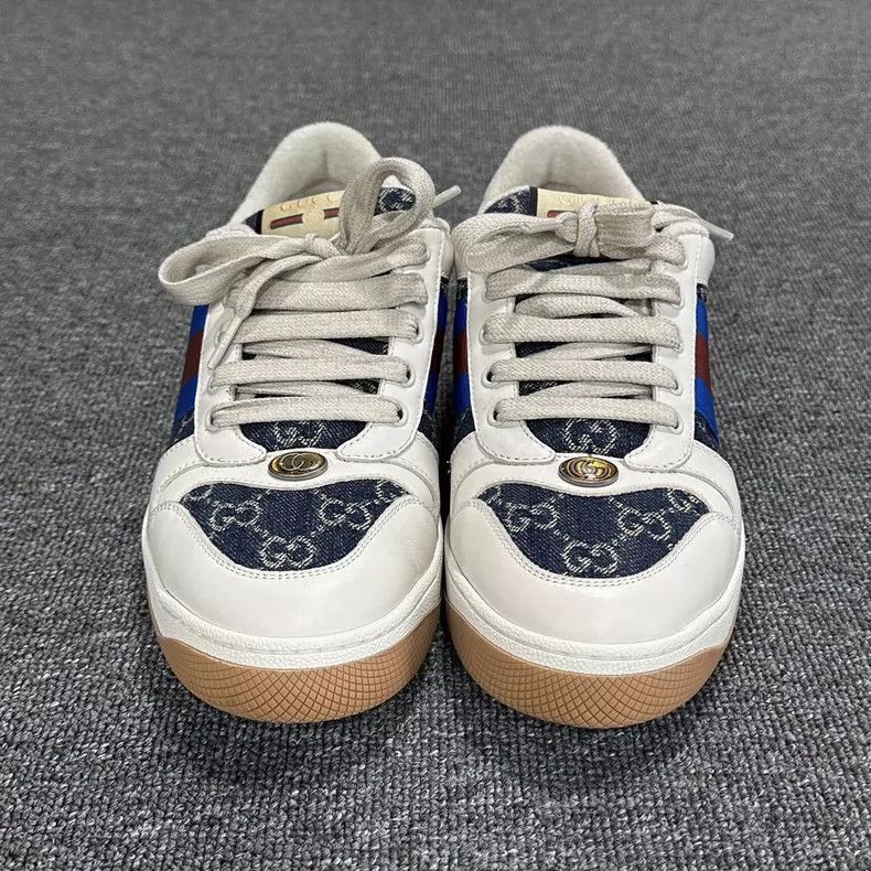 Gucci Gucci Denim Sneakers with White Accents-2506 Size US 9 / EU 42 - 2 Thumbnail