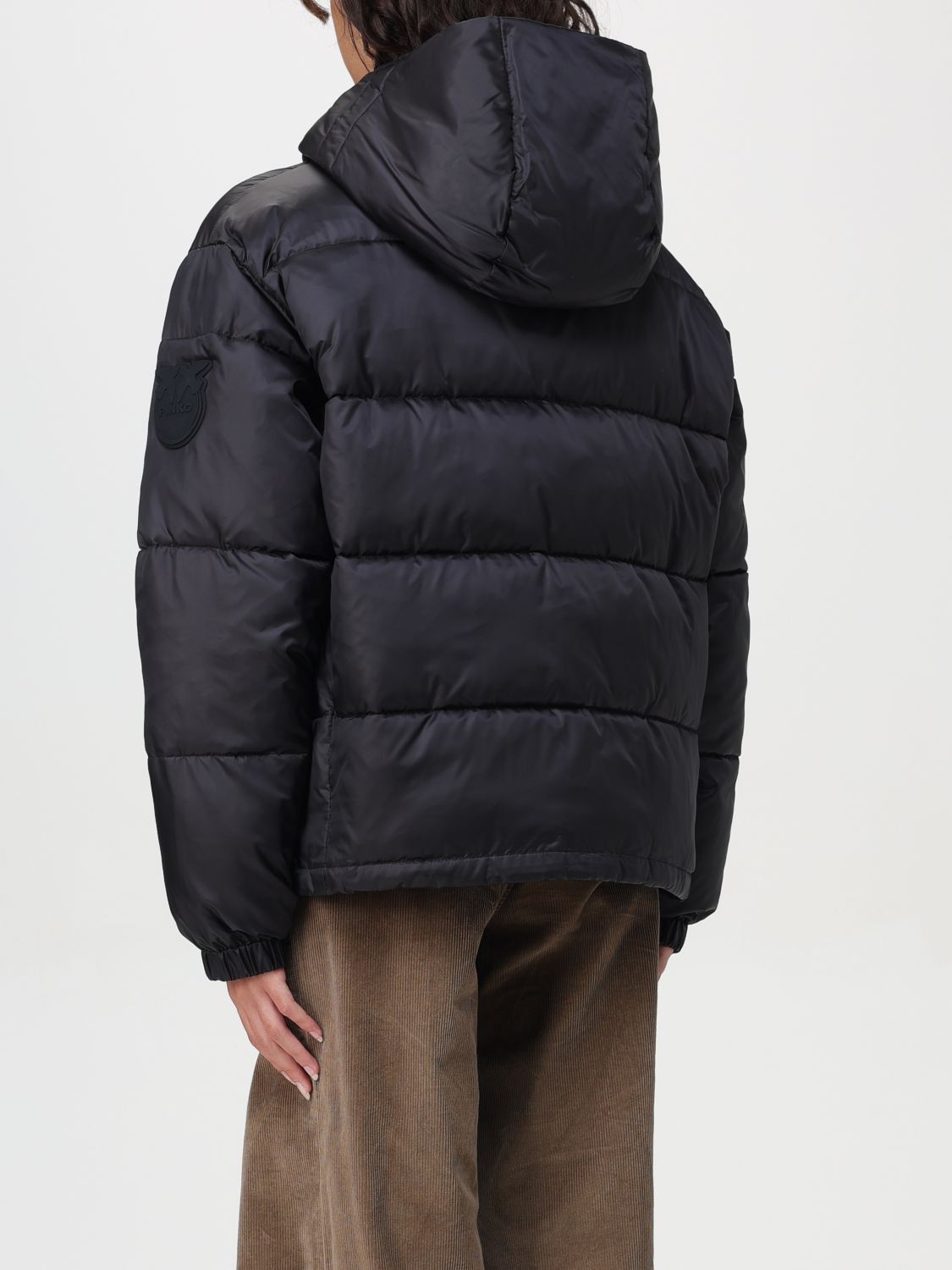 Pinko o1s22i1n0824 Hooded Down Jacket in Black Size M / US 6-8 / IT 42-44 - 2 Thumbnail