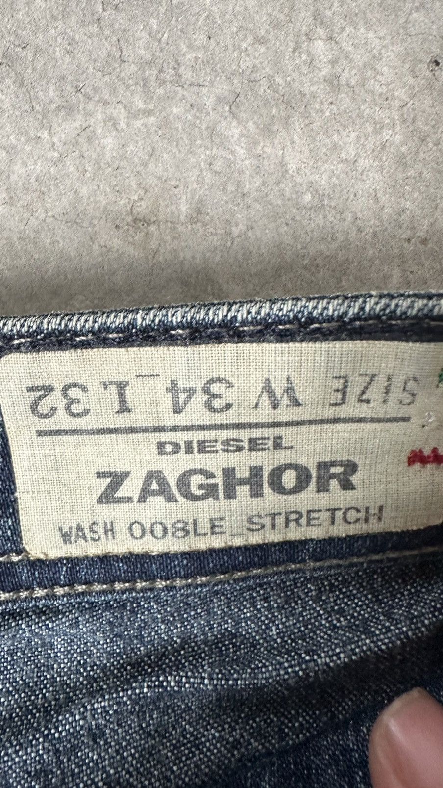 Diesel VINTAGE DIESEL INDUSTRY ZAGHOR BOOTCUT JEANS HEMMED Size US 34 / EU 50 - 9 Thumbnail