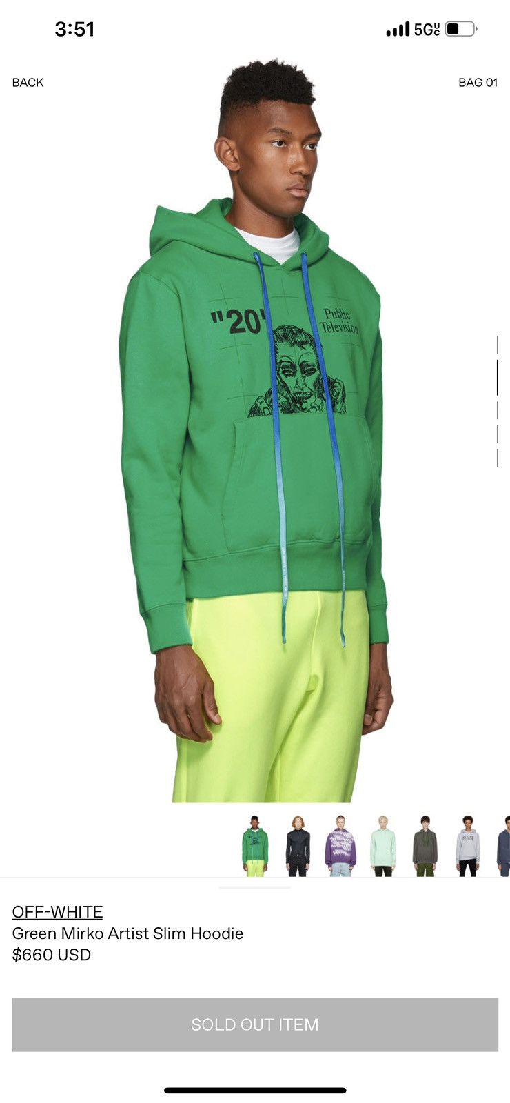 Off-White OFF WHITE x VIRGIL ABLOH PUBLIC TELEVISION MIRKO ARTIST Size US L / EU 52-54 / 3 - 1 Thumbnail