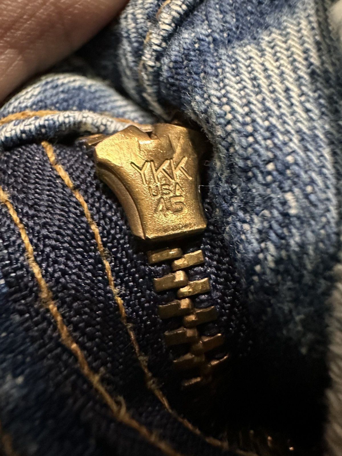 Levi's × Vintage Vintage Levis 505 Jeans Orange Tab Distress Denim Size US 32 / EU 48 - 12 Thumbnail