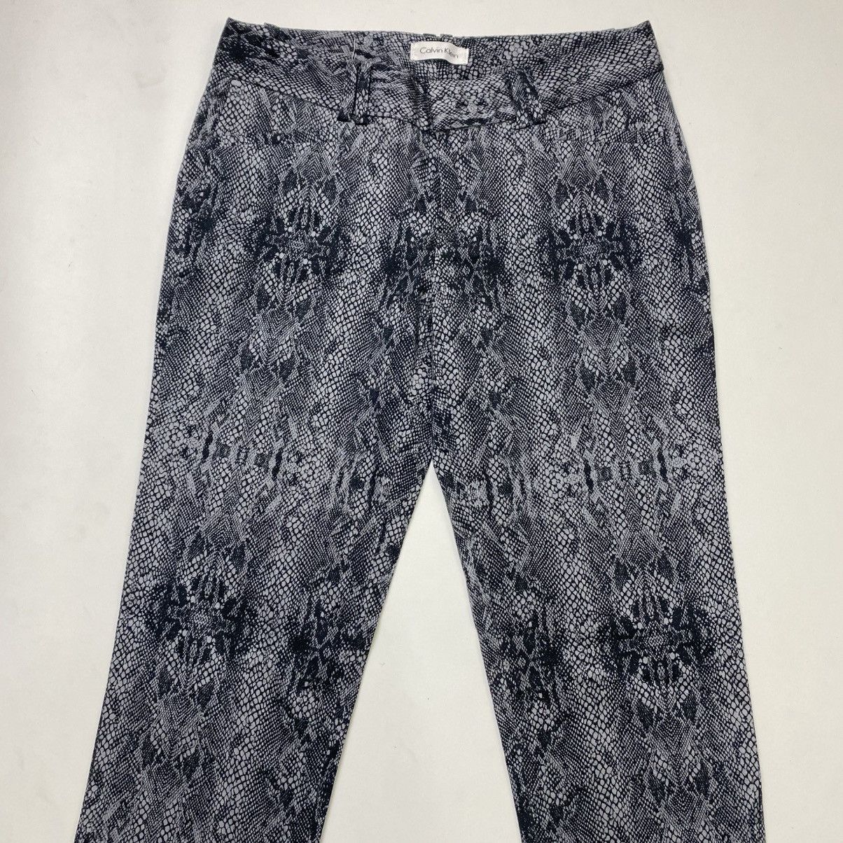 Calvin Klein × Designer × Issey Miyake Vintage Snake skin print calvin klein long pants Size 29" - 4 Thumbnail