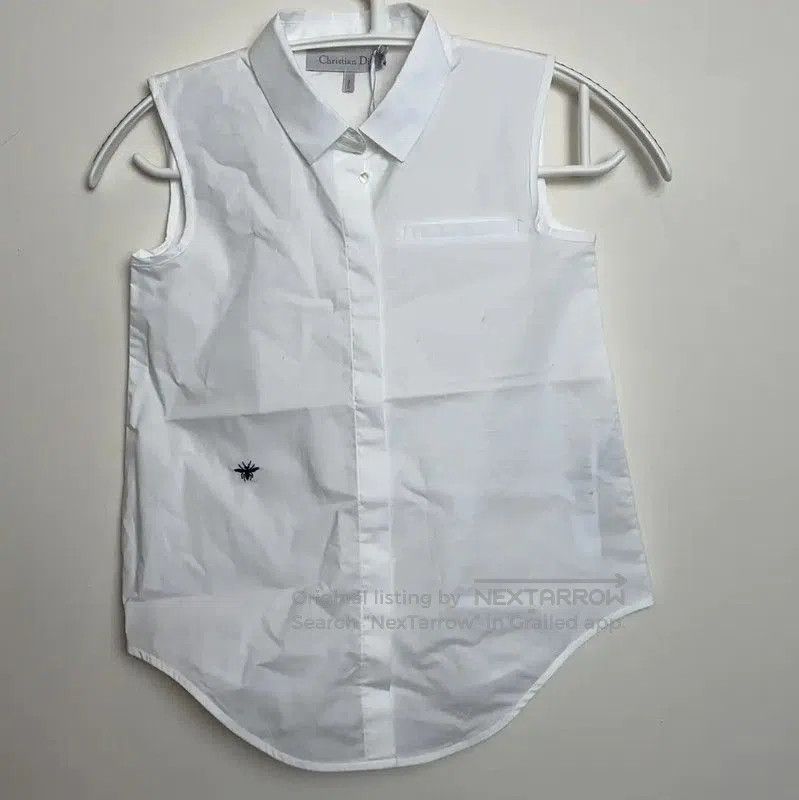 Dior Dior Men's Sleeveless White Nylon Shirt . Size US XXS / EU 40 - 1 Thumbnail