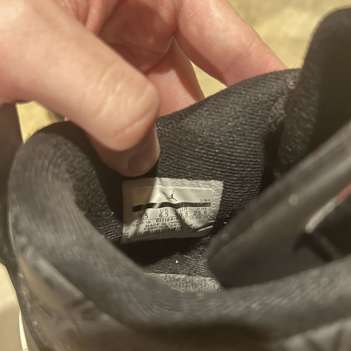 Jordan Brand Air Jordan 4 Retro Laser Black Gum 2019 US 7.5 Size US 7.5 / EU 40-41 - 9 Thumbnail