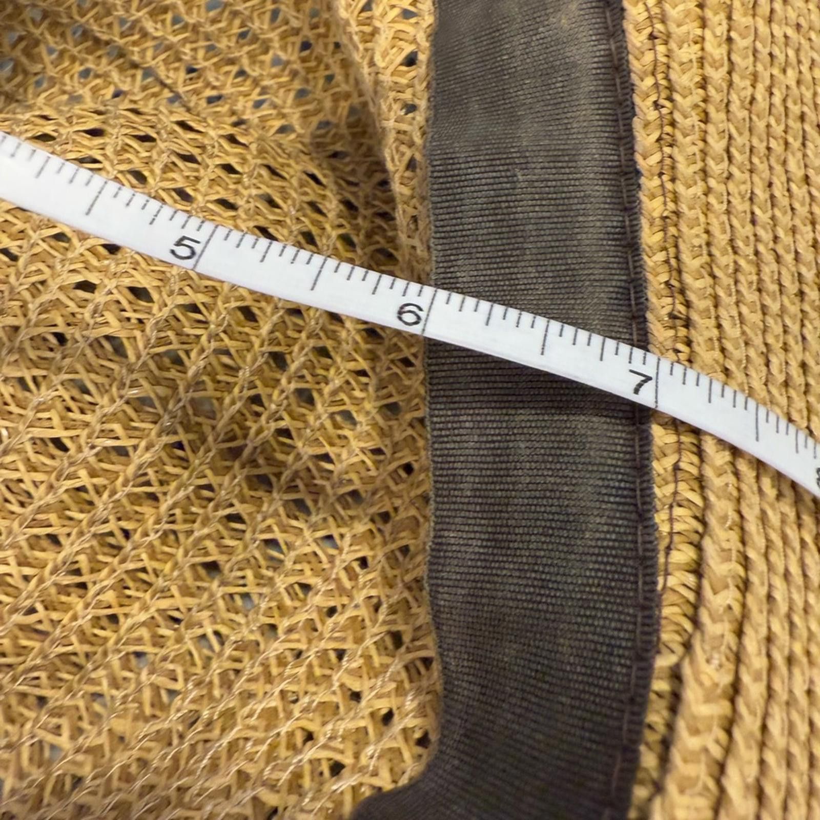 Target Basics Target tan straw brimmed hat black trim Size ONE SIZE - 12 Thumbnail