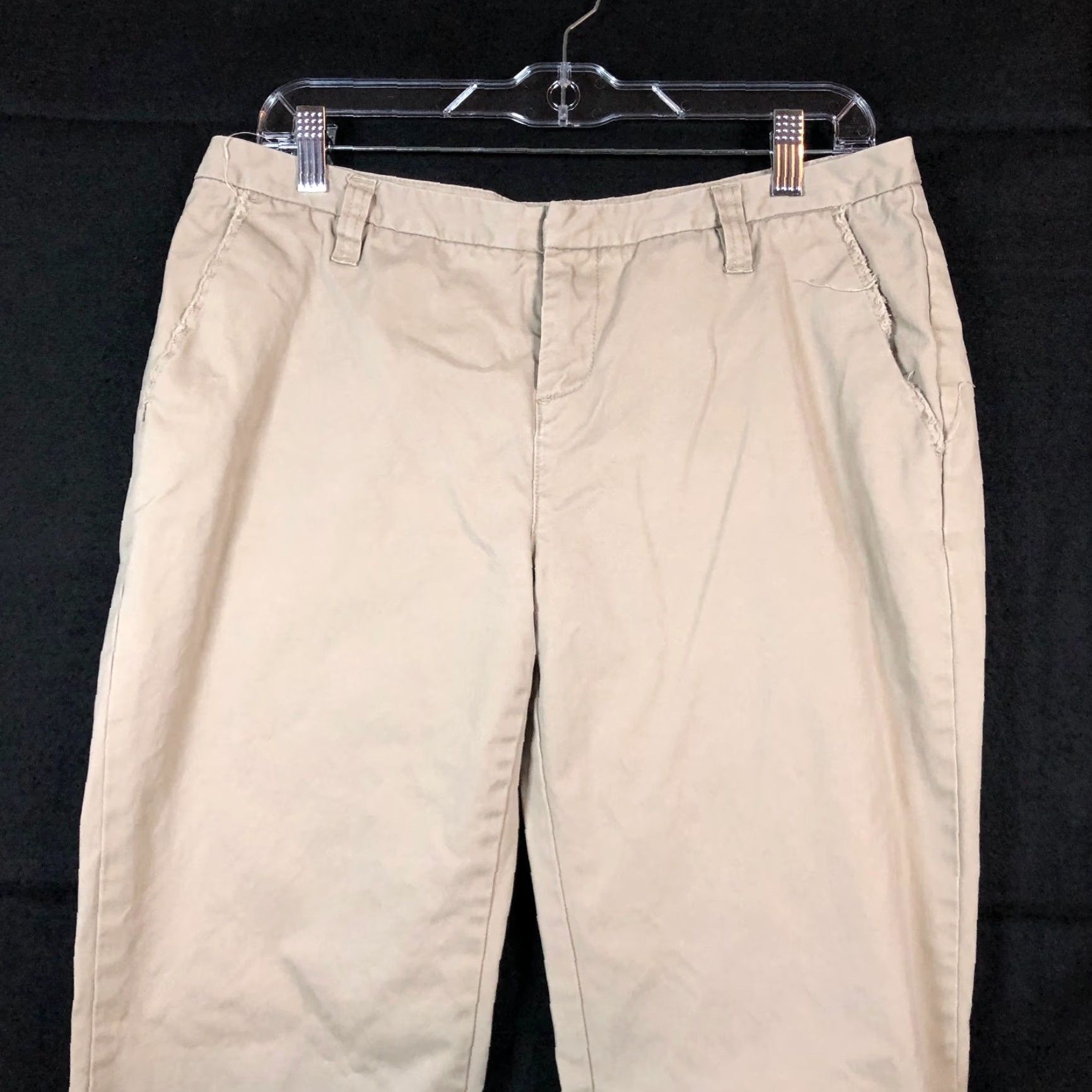 Eddie Bauer Eddie Bauer Womens Chinos Pants Tan Mid Rise Wide 100% Cotton Size 32" / US 10 / IT 46 - 2 Thumbnail