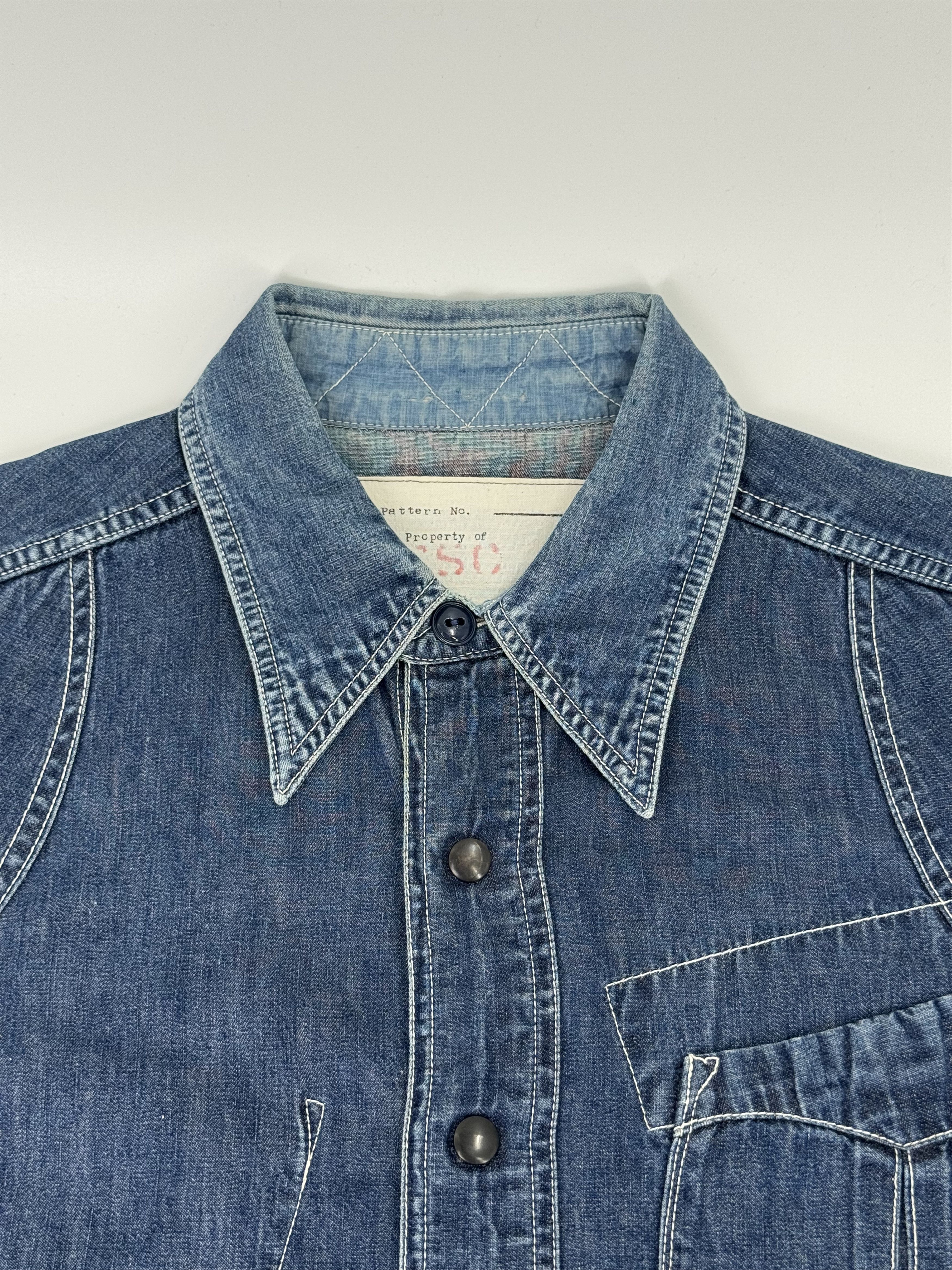 Mister Freedom × Sugar Cane Mister Freedom x Sugar Cane Denim Shirt CPO Small Japan Size US S / EU 44-46 / 1 - 3 Thumbnail