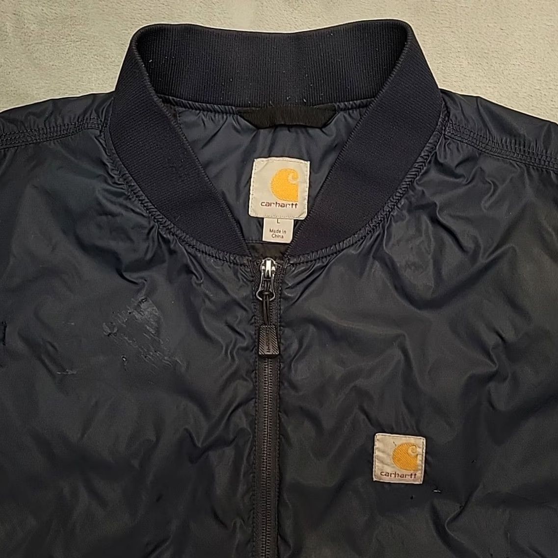 Carhartt Carhartt Vest Mens Large Navy Blue Puffer Insulated Workwear Gilliam Shop 103375 Size US L / EU 52-54 / 3 - 4 Thumbnail
