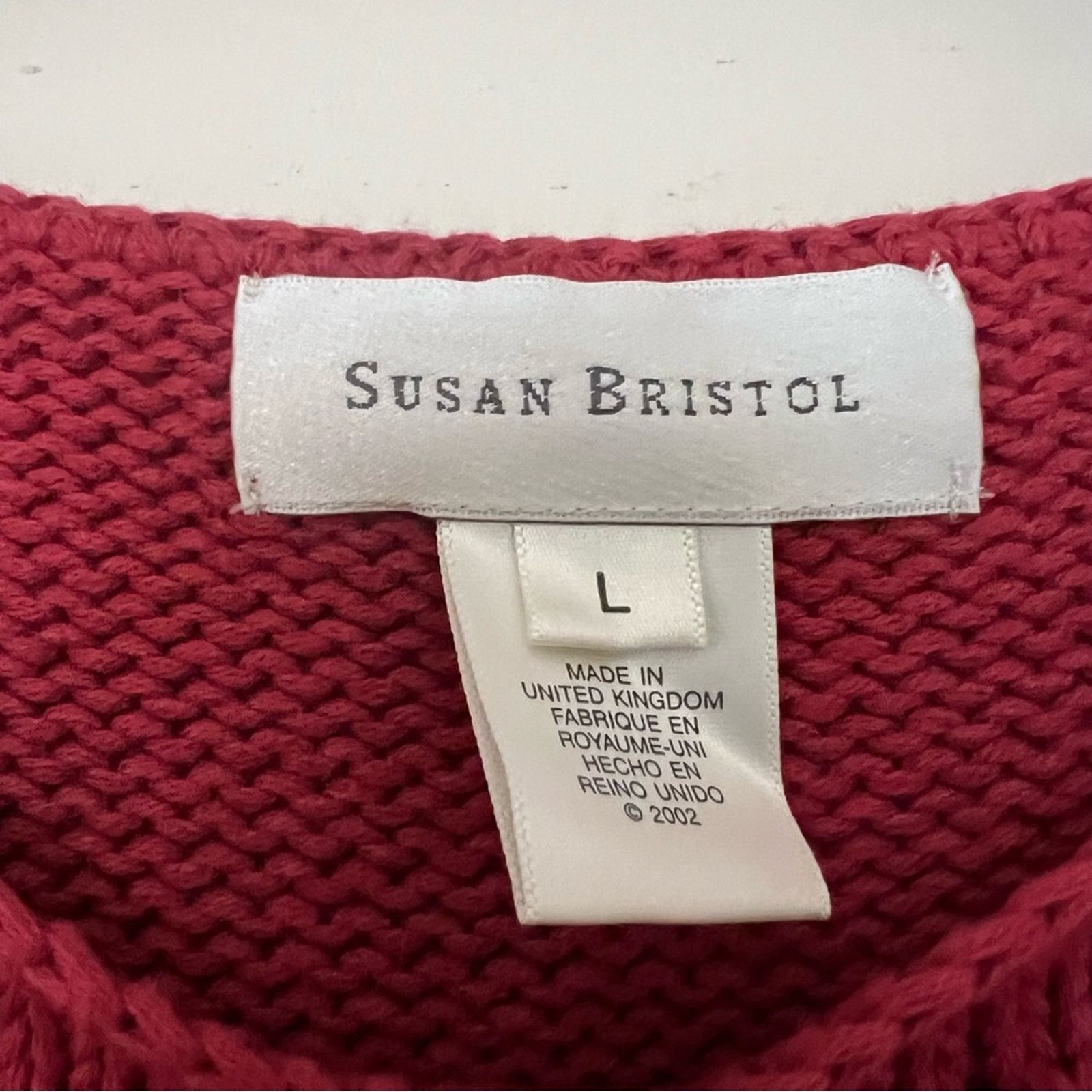 Vintage Susan Bristol Pink Crochet Knit Tank Top Size L / US 10 / IT 46 - 5 Thumbnail