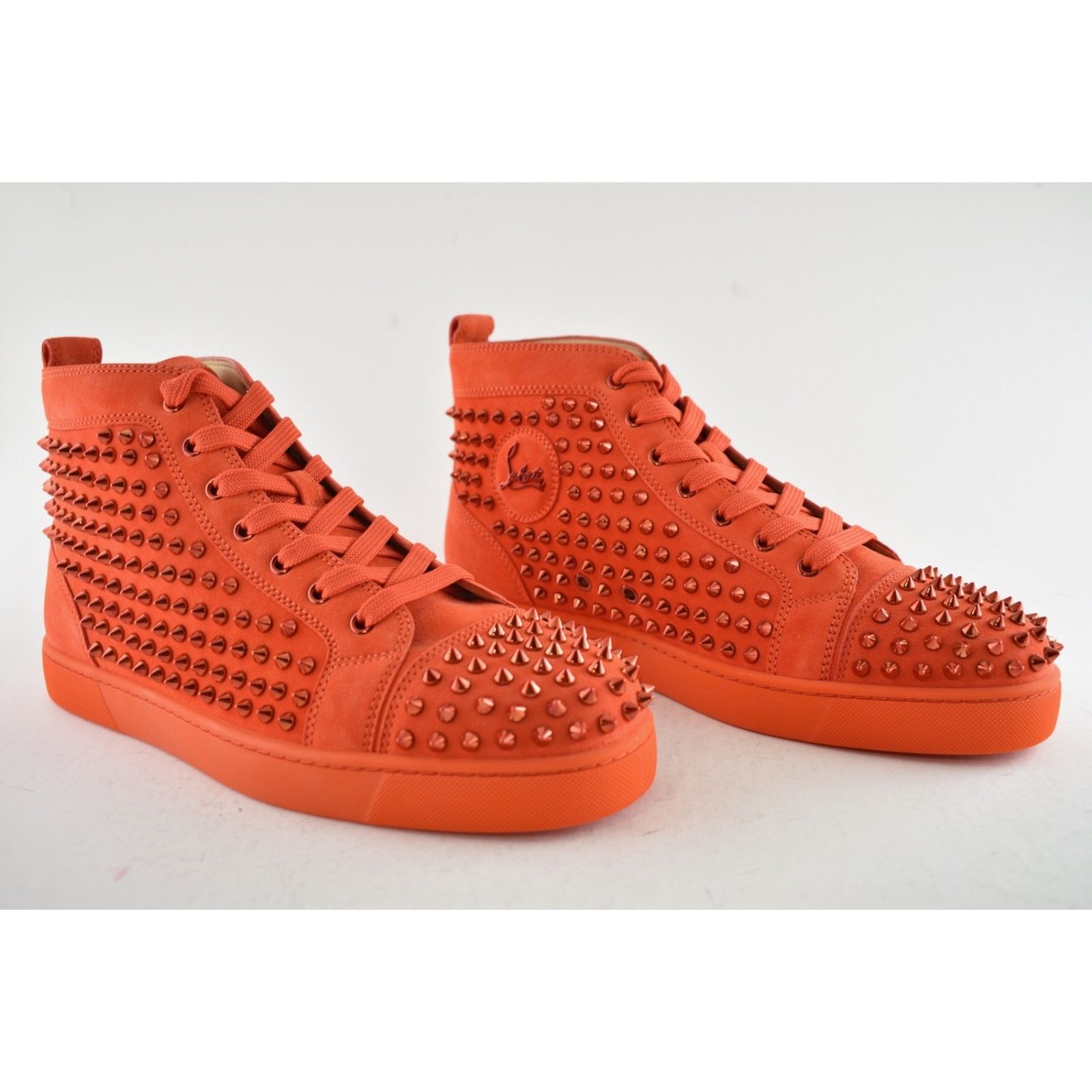 Christian Louboutin Christian Louboutin Louis Flat Spike Tomate Red Orange High Size US 11 / EU 44 - 4 Thumbnail