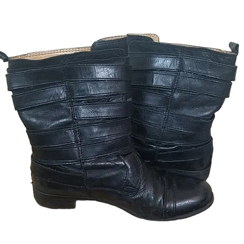 Nine West Nine West Boots Leather Booties Moto Boots Womens 7.5 Saidee Size US 7.5 / EU 40-41 - 5 Thumbnail