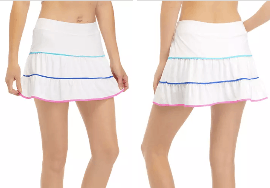 Lilly Pulitzer Lilly Pulitzer Meryl Luxletic UPF 50+ Skort White ( L ) Size 36" / US 14 / IT 50 - 1 Thumbnail