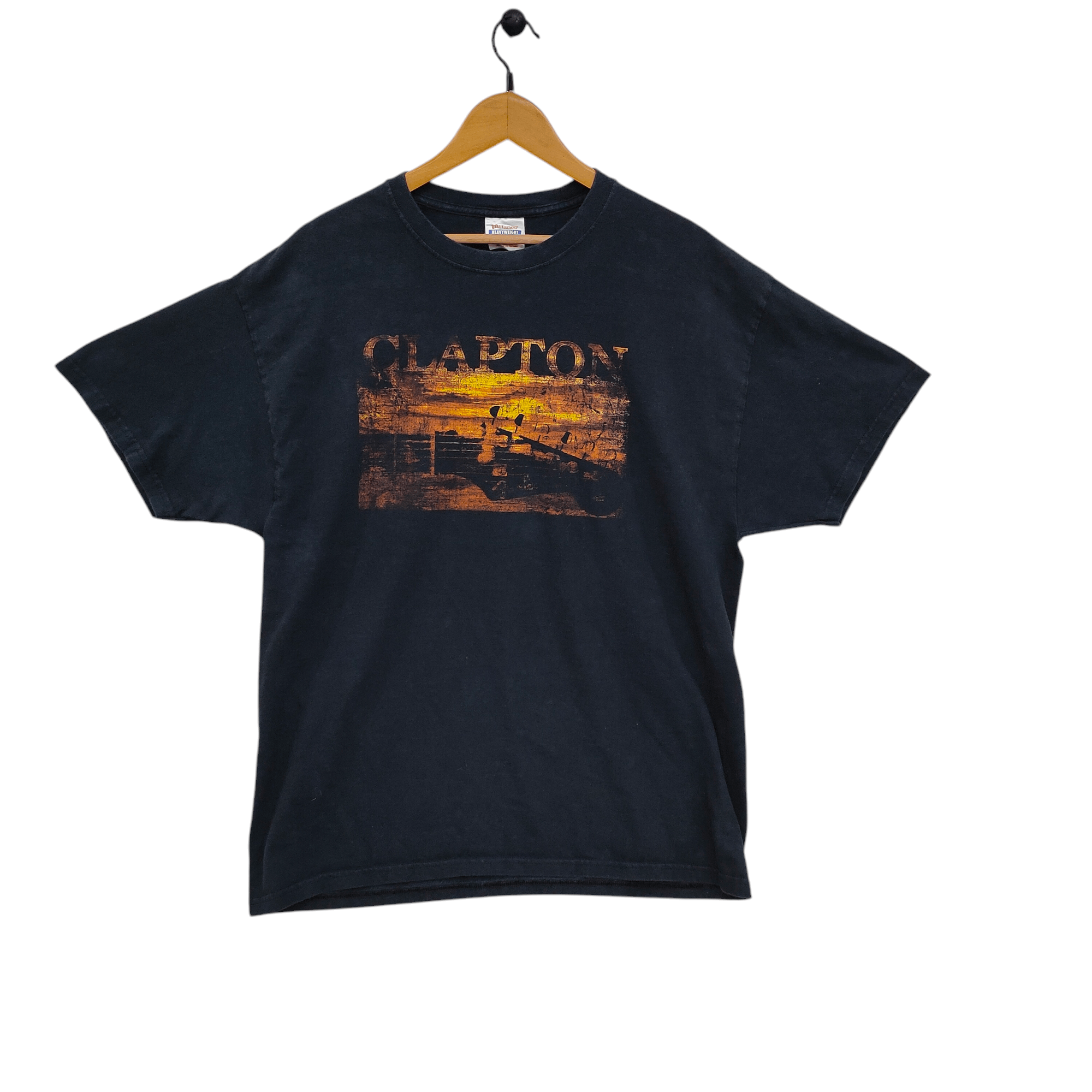 Band Tees × Hanes × Vintage Vintage 90s Eric Clapton Slowhand t-shirt Size US L / EU 52-54 / 3 - 1 Thumbnail