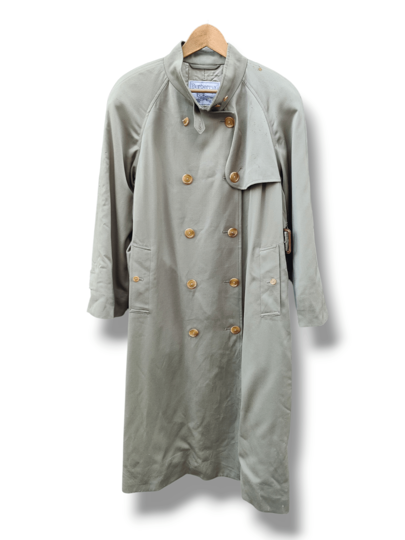 Burberry Vintage Distressed Burberry Wool Double Breasted Jacket Size US M / EU 48-50 / 2 - 1 Thumbnail