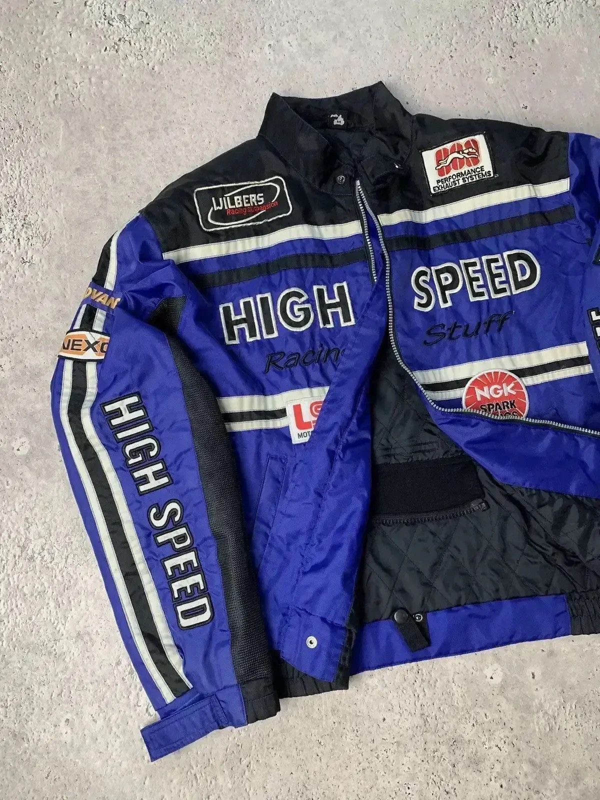 Japanese Brand × Vintage Vintage High Speed Racing Team Moto Jacket Y2K streetwear Size US M / EU 48-50 / 2 - 10 Thumbnail