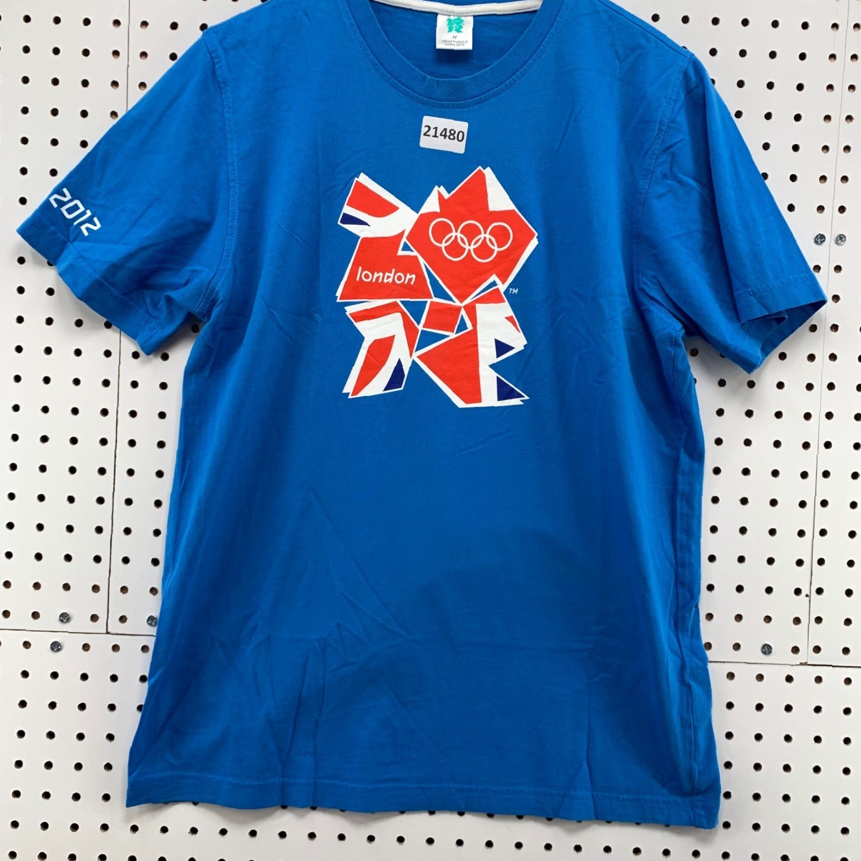 Vintage VINTAGE Official Licenced 2012 London Olympics Shirt Blue Adult Medium T-Shirt Unisex Mens Womens London 2012 Size US M / EU 48-50 / 2 - 6 Thumbnail