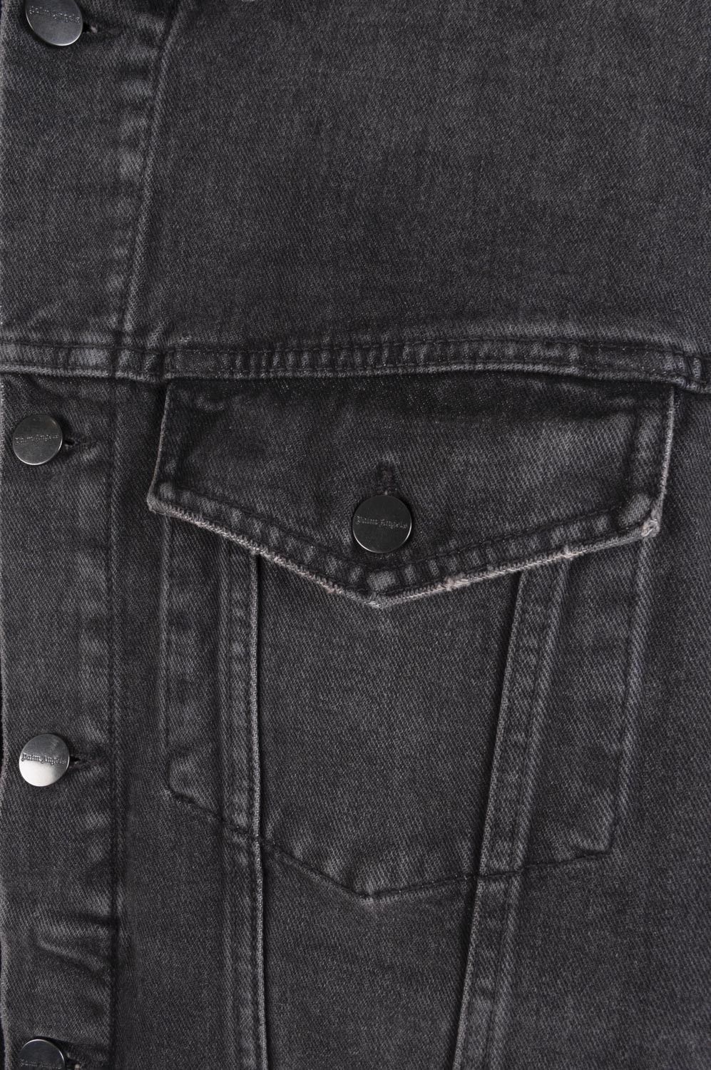 Palm Angels New Original Palm Angels Men Grey Denim Jacket Size M H3689 Size US M / EU 48-50 / 2 - 4 Thumbnail