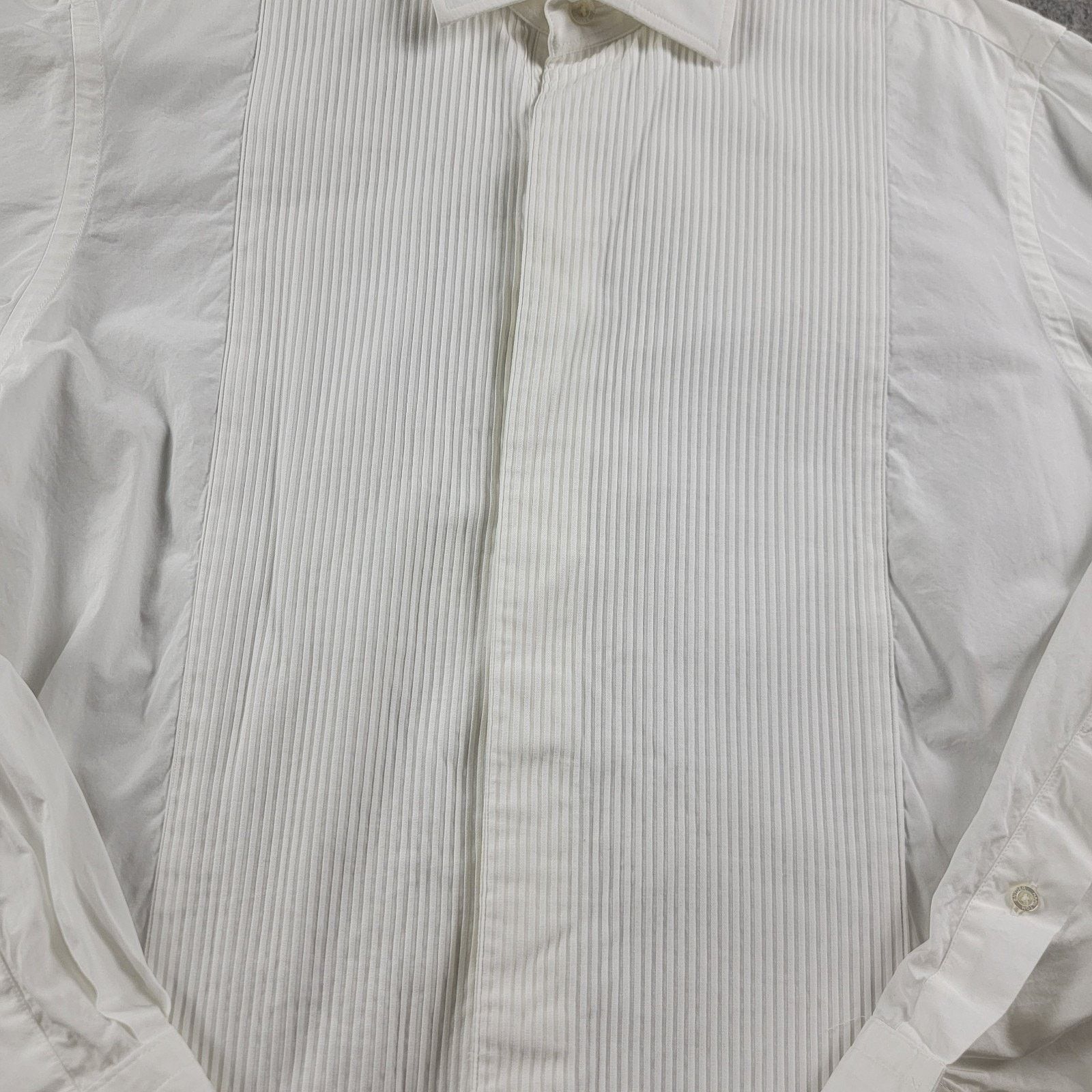Todd Snyder Todd Snyder x Hamilton Pique Bib Fly Front Tuxedo Shirt Size US M / EU 48-50 / 2 - 9 Thumbnail