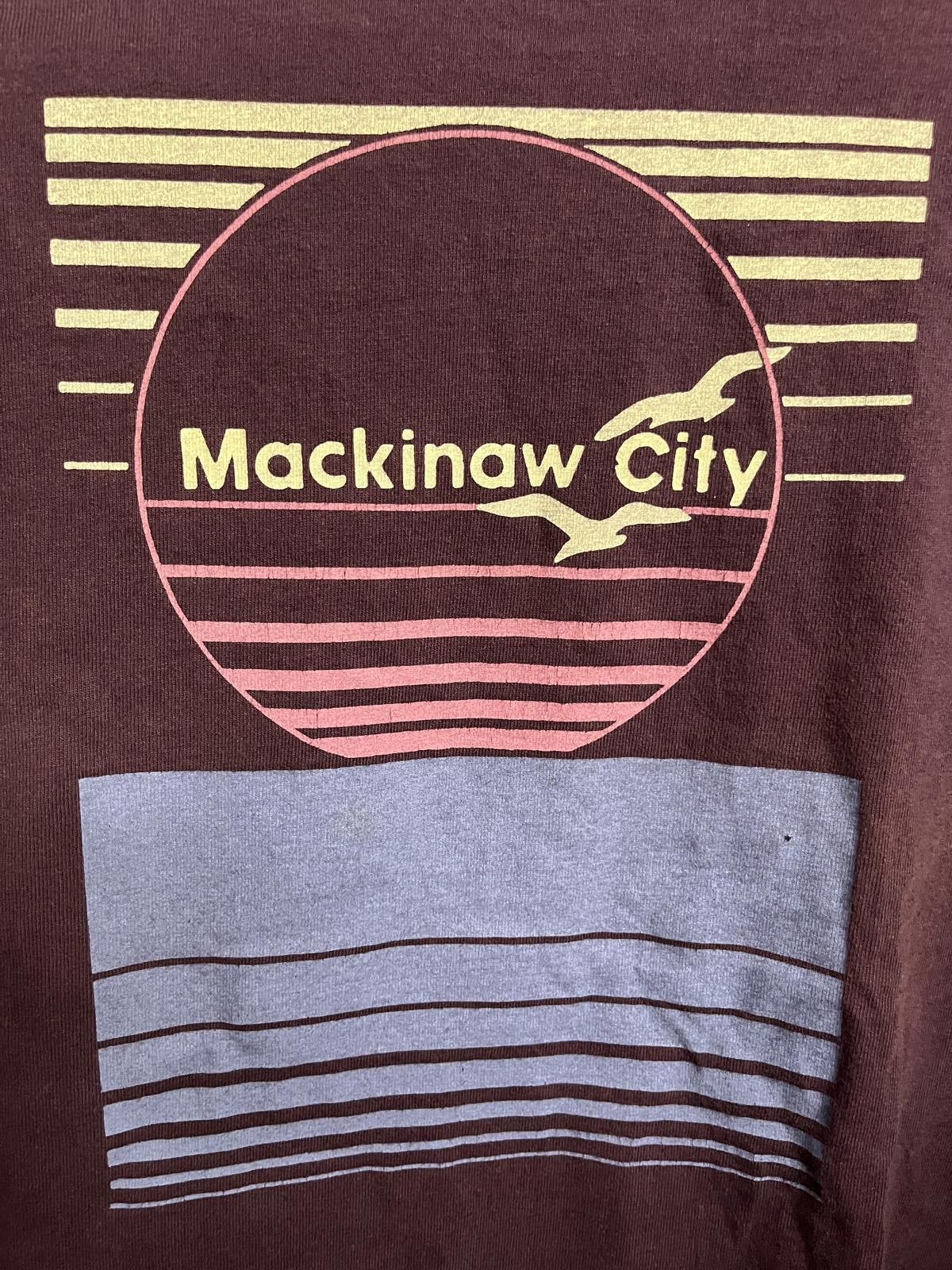 Jerzees Vintage Mackinaw City T-shirt Sunset & Seagulls Shirt - M Size US M / EU 48-50 / 2 - 3 Thumbnail