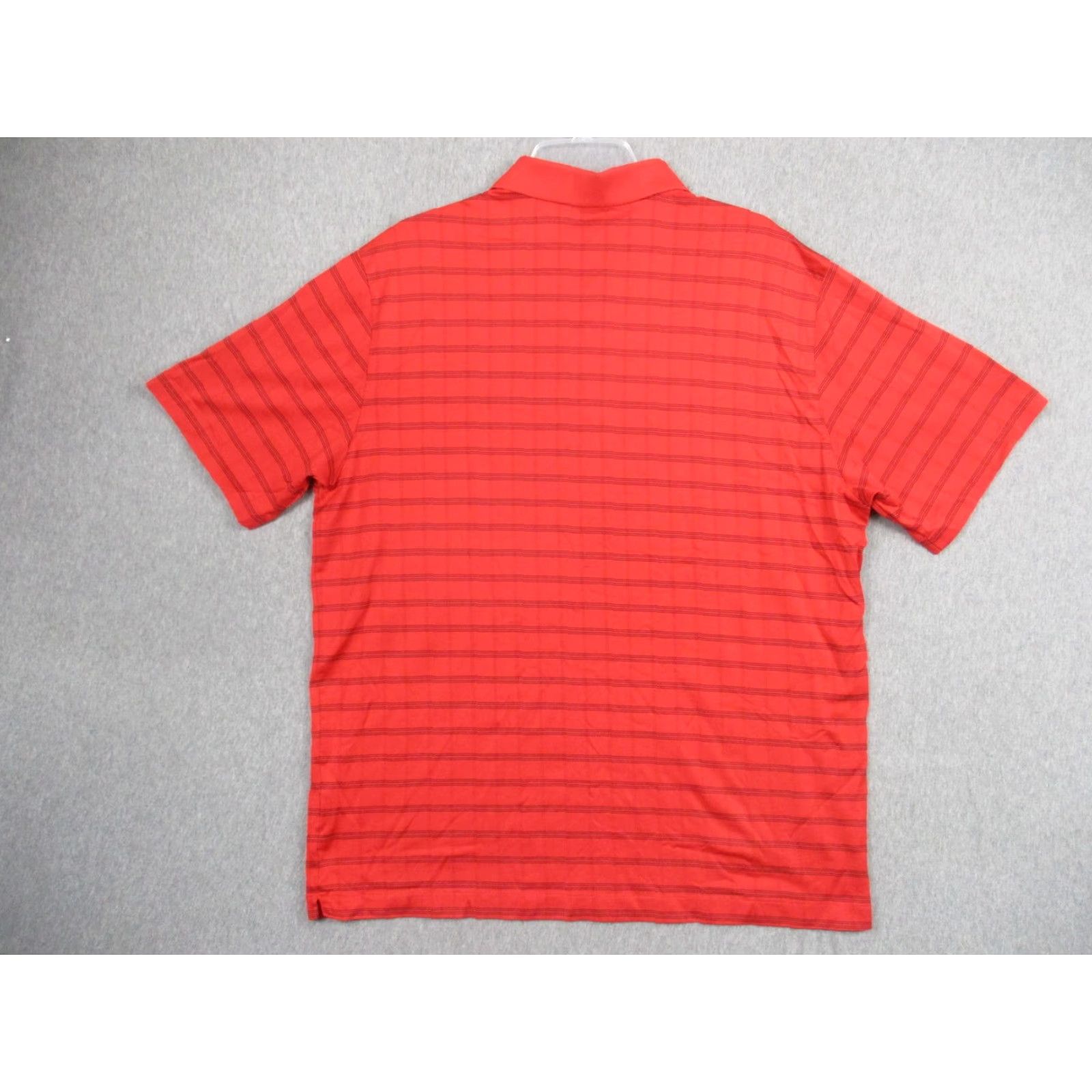 Nike Nike Tiger Woods Polo Shirt Mens XL Red Dri-FIT Stripe Golf 389585-611 Size US XL / EU 56 / 4 - 5 Thumbnail