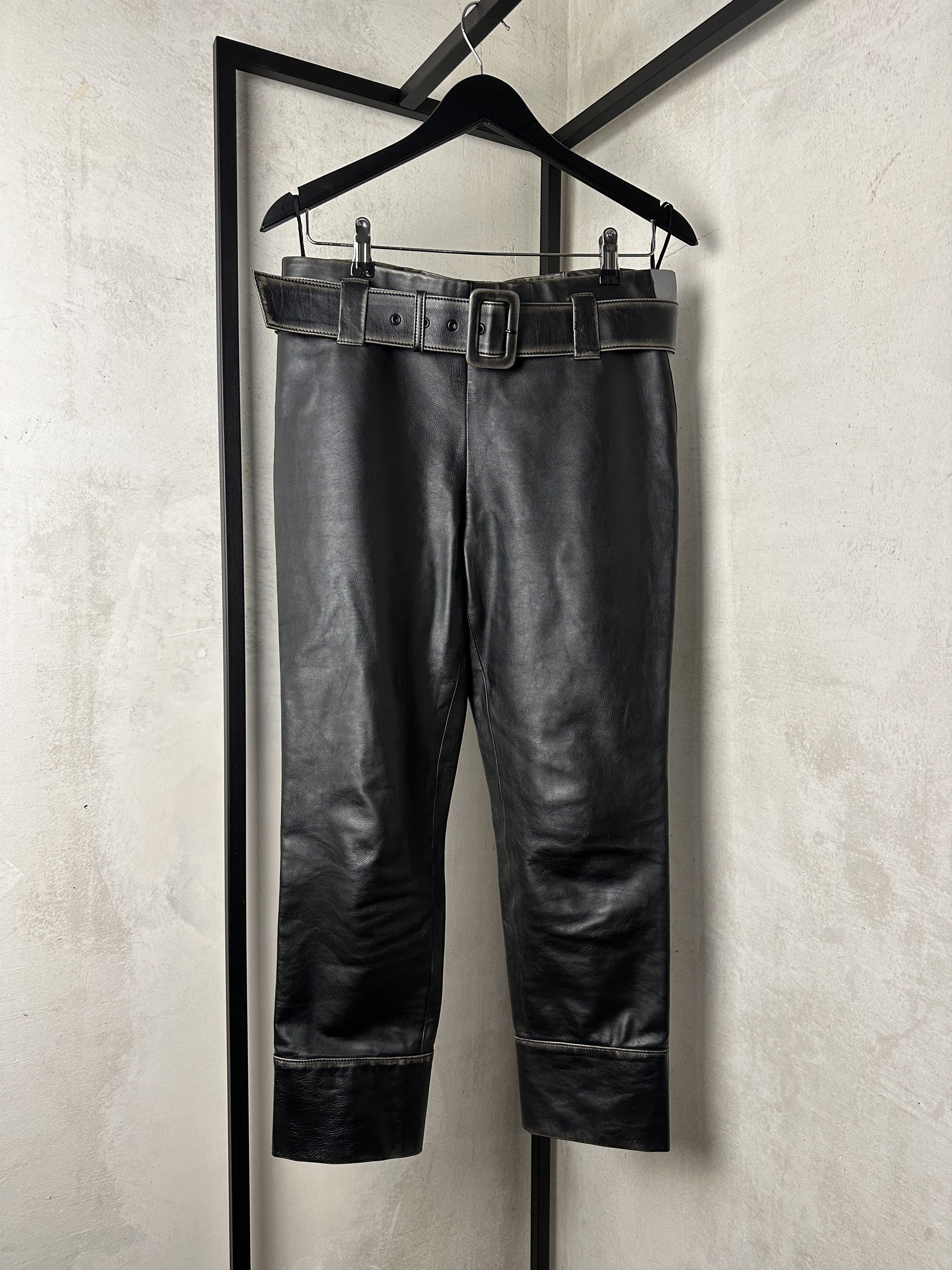 Prada Prada FW18 Leather Pants Size 28" / US 6 / IT 42 - 19 Thumbnail