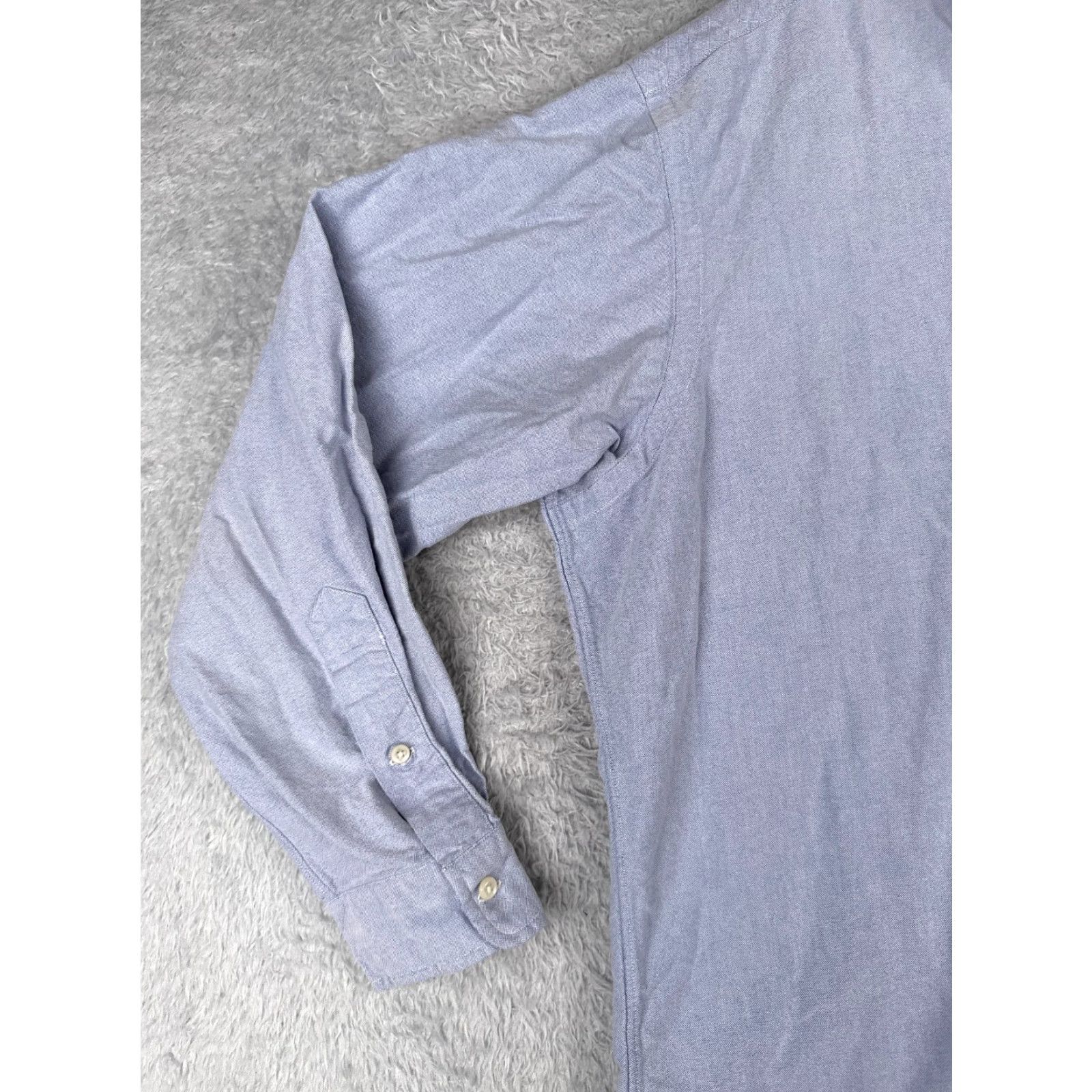 Polo Ralph Lauren VINTAGE Polo Ralph Lauren Shirt Adult 16.5 Blue Yarmouth Cotton Button-Up 34 Casual Workwear Men Mens Size US L / EU 52-54 / 3 - 3 Thumbnail