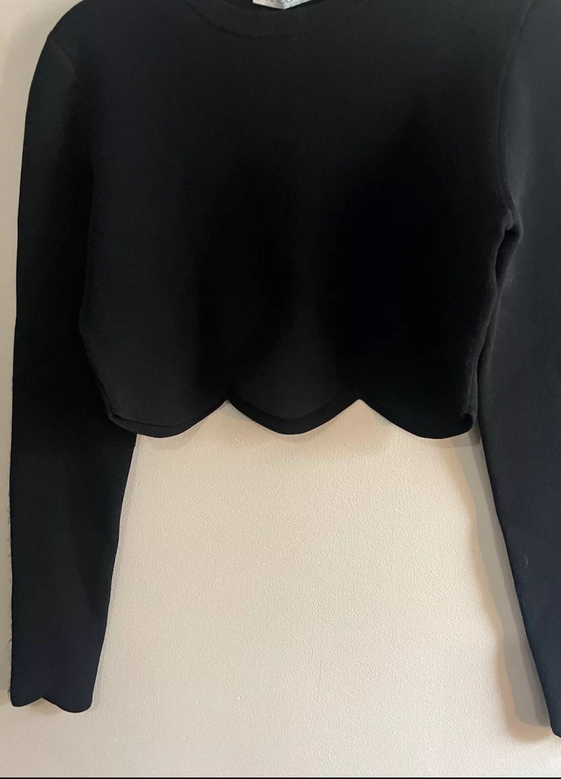 JW Anderson JW Anderson Scalloped Hem Cropped Fitted Sweater Size L / US 10 / IT 46 - 3 Thumbnail
