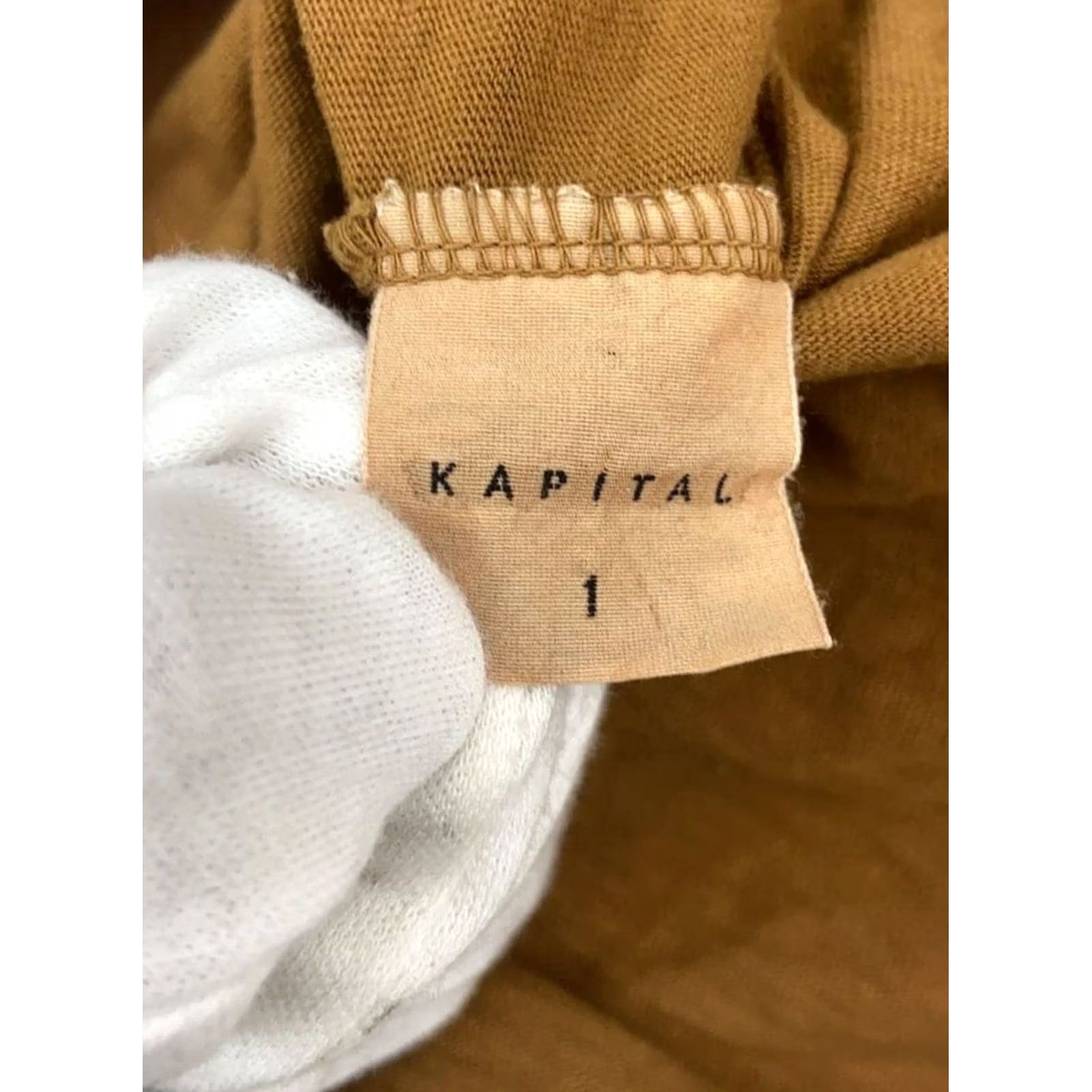 Kapital KAPITAL T-Shirt Shirt Women Long-Sleeve Cotton Yellow Solid Casual USED Size S Ladies Regular Fit Womens XS? Size S / US 4 / IT 40 - 5 Thumbnail