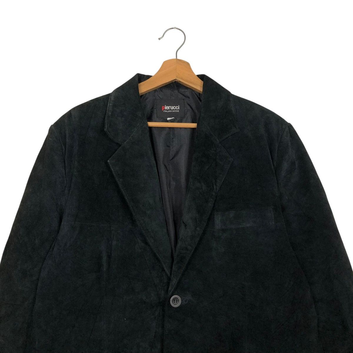 Japanese Brand 🔥VINTAGE SUEDE LEATHER JACKET PIERUCCI ITALIAN ISSEY MIYAKE Size L / US 10 / IT 46 - 5 Thumbnail