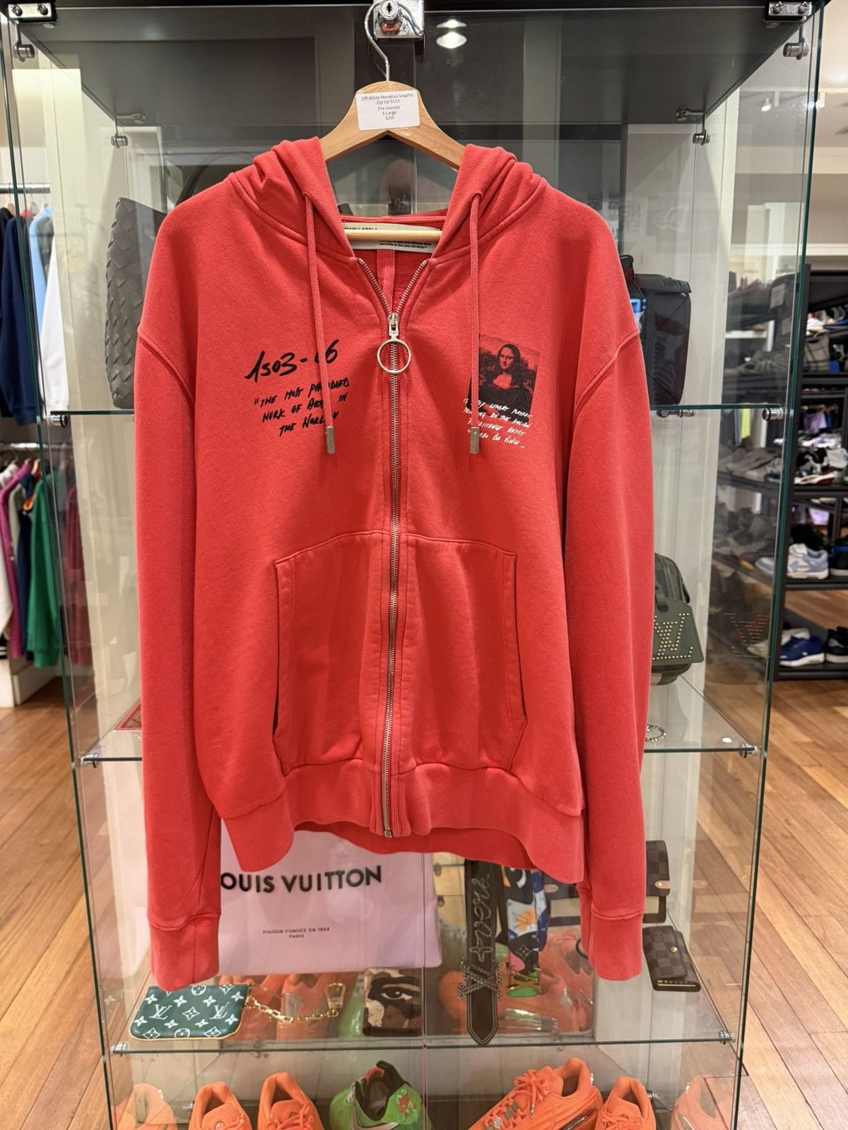 Off-White Off White Monalisa Graphic Full Zip Hoodie Size US XL / EU 56 / 4 - 1 Thumbnail