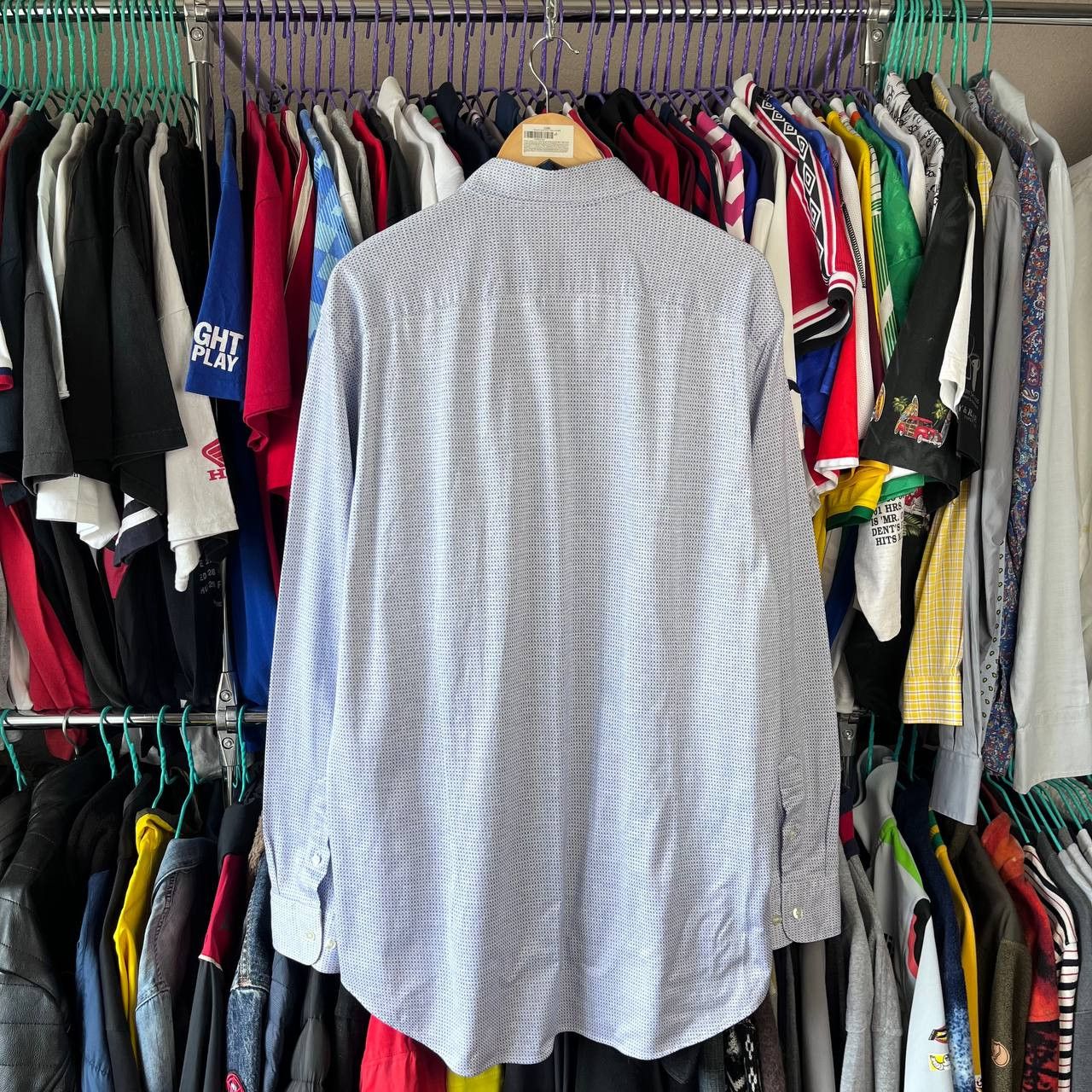 Etro Etro Casual Blue Button-Up Shirt Pegaso Made in Italy Milano Size US XXL / EU 58 / 5 - 4 Thumbnail