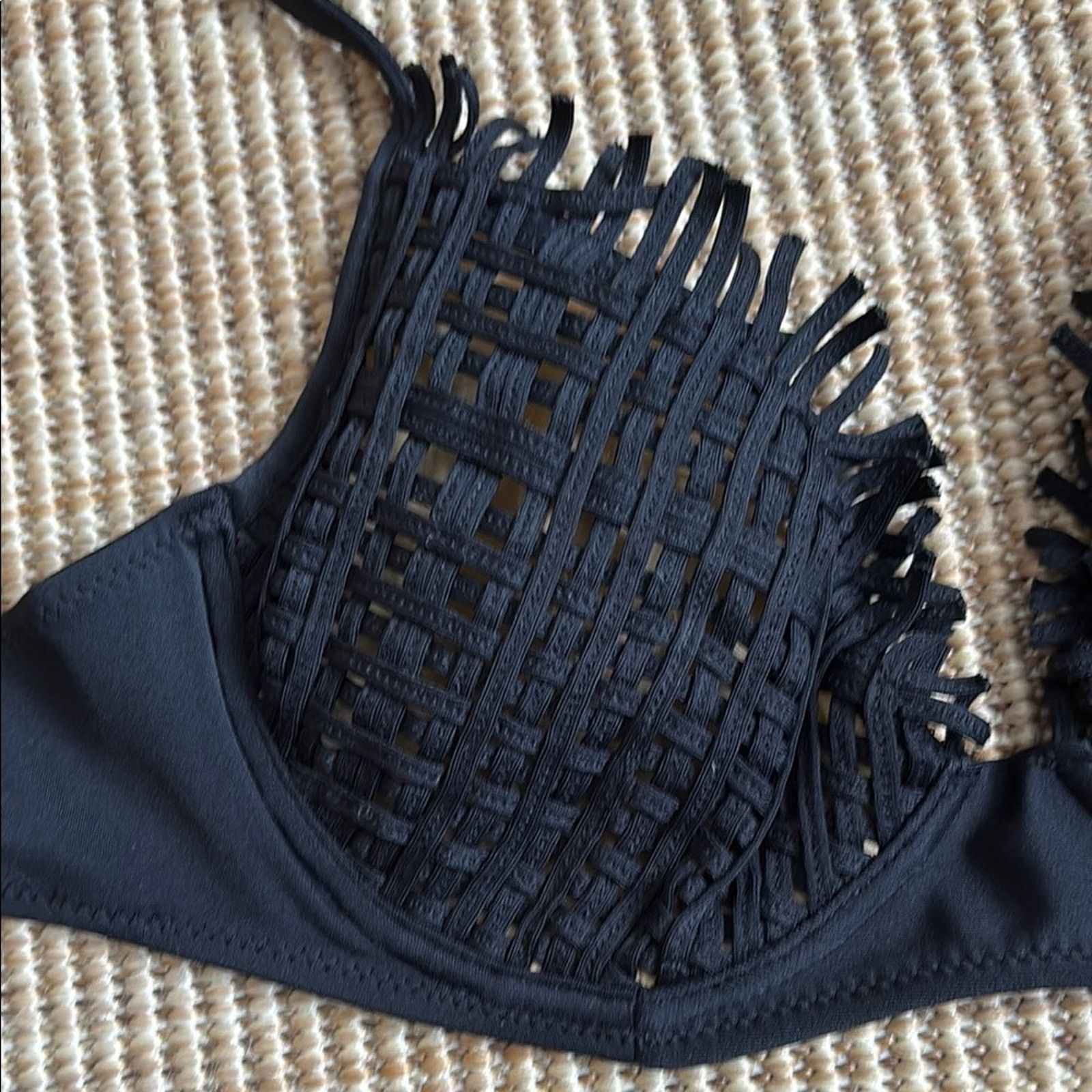 La Perla La Perla Black Triangle Bikini Swimwear Size 12 Size ONE SIZE - 8 Thumbnail