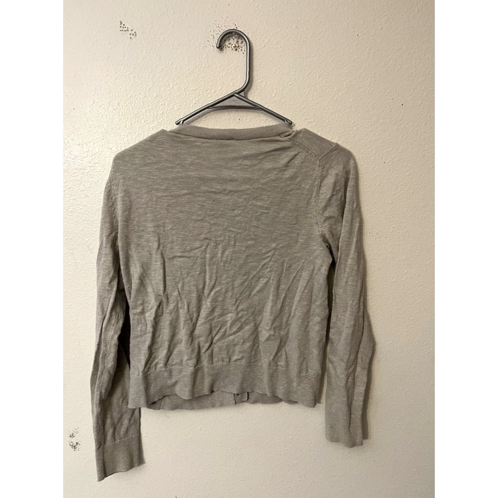 Gap GAP Cardigan Size M Gray Lightweight Button Cotton Long Sleeve Crew Size M / US 6-8 / IT 42-44 - 2 Thumbnail