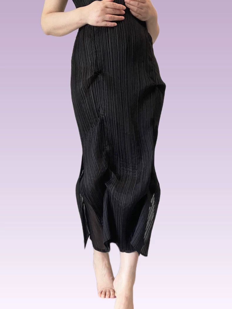 Issey Miyake Issey Miyake Black main line drawstring dress Size M / US 6-8 / IT 42-44 - 2 Thumbnail