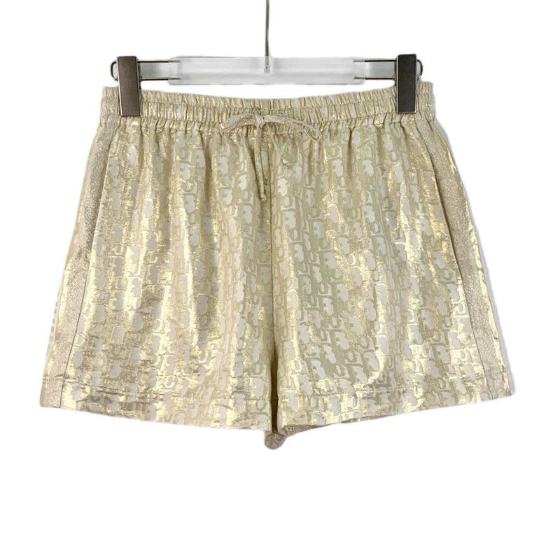 Dior Dior Gold logo jacquad full-printed mulberry silk casual s Size 25" / US 0 / IT 36 - 1 Thumbnail