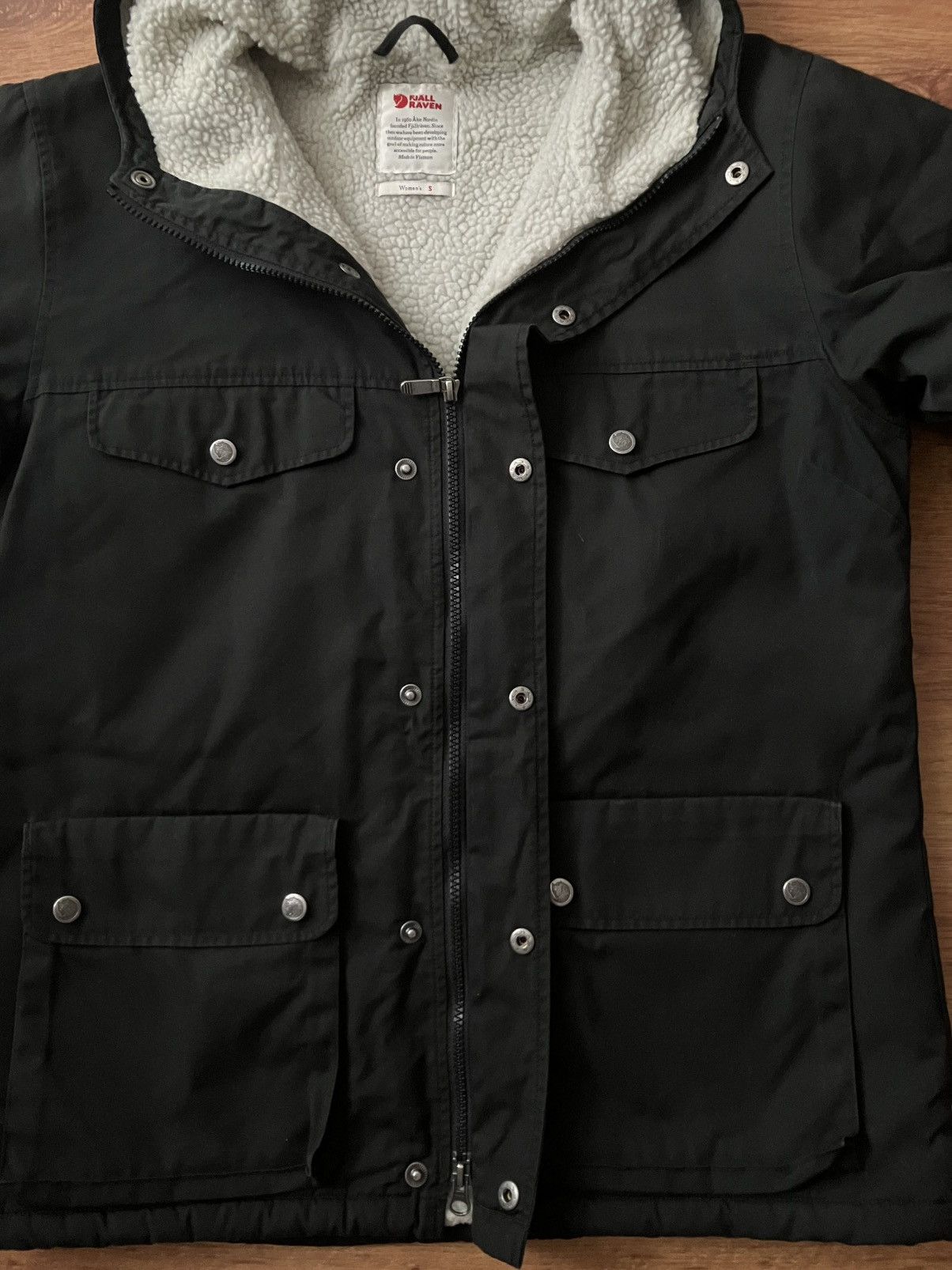 Fjallraven × Vintage Black Warm Fjällräven Kănken Greenland Winter Jacket Sherpa Size S / US 4 / IT 40 - 5 Thumbnail