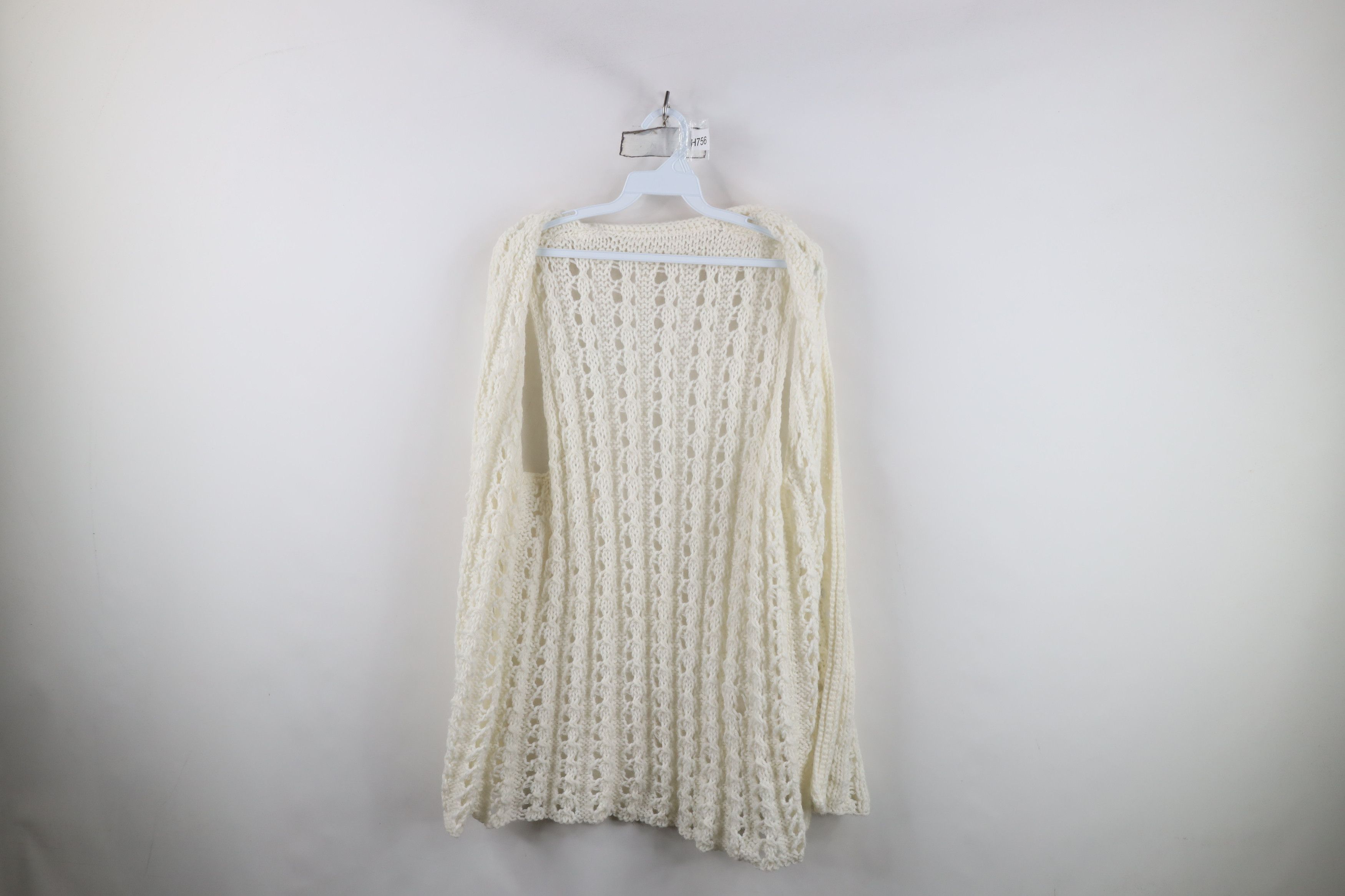 Vintage Vintage 60s 70s Streetwear Knit Open Front Sweater Vest Size L / US 10 / IT 46 - 7 Thumbnail