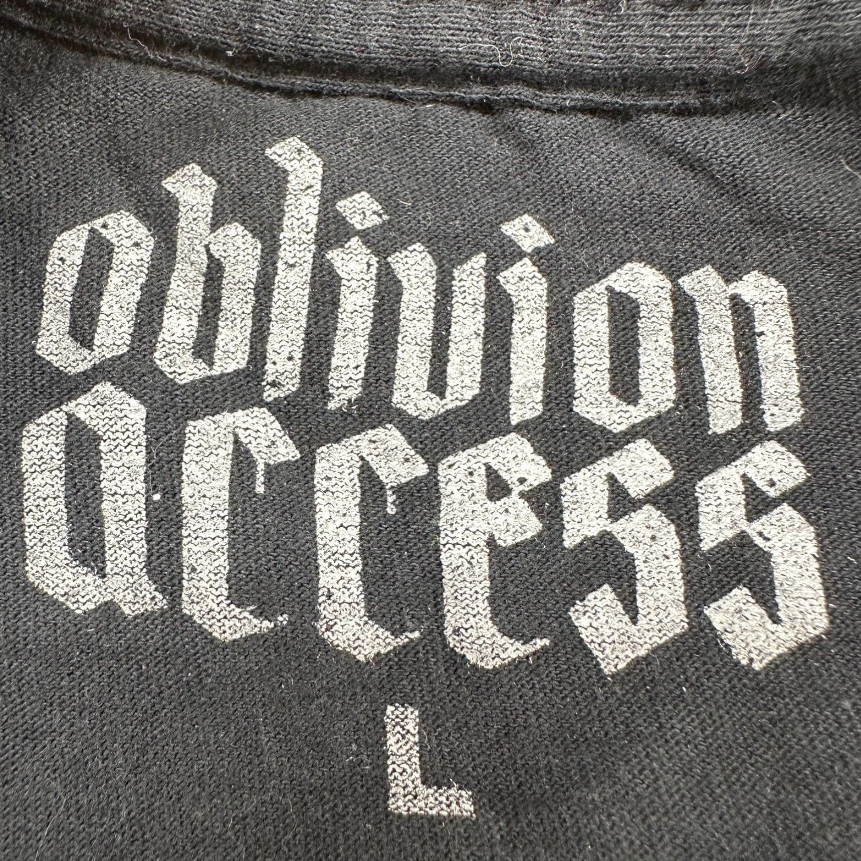 Vintage VINTAGE Oblivion Access Shirt Mens L Black Pullover Graphic Print Logo Swoosh Reflective Check Oblivion Access Brand Size US L / EU 52-54 / 3 - 4 Thumbnail