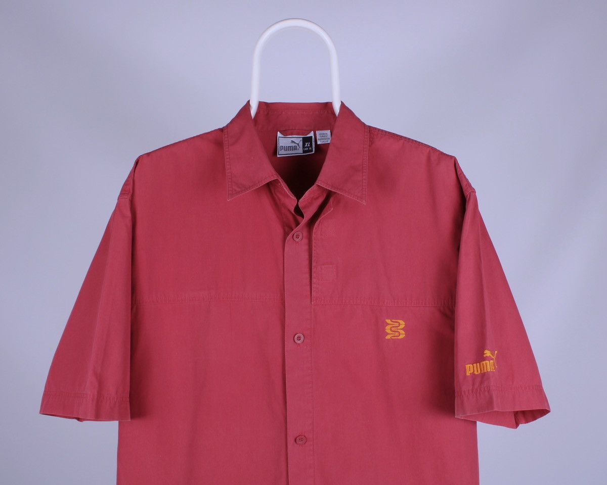 Puma × Vintage PUMA Speedsters Vintage Red Short Sleeve Shirt Size US XL / EU 56 / 4 - 7 Thumbnail