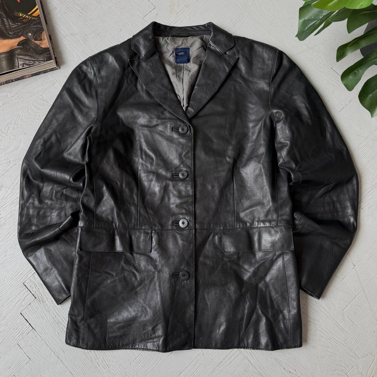 Gap × Vintage Vintage Leather GAP Jacket | Grailed