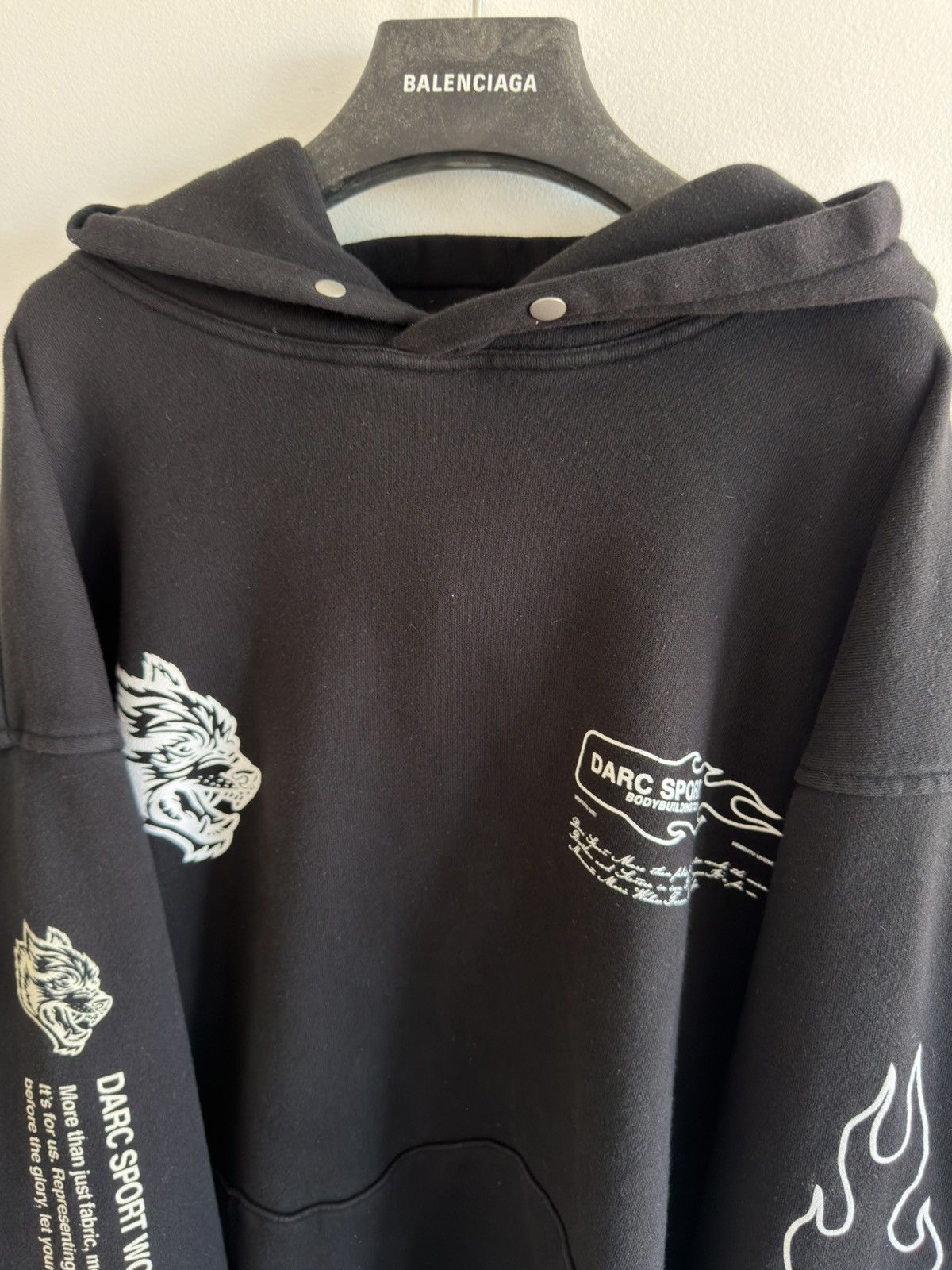 Darc Sport *RARE* Darc Sport Memento Mori NFGU Bodybuilding club hoodie Size US XL / EU 56 / 4 - 5 Thumbnail