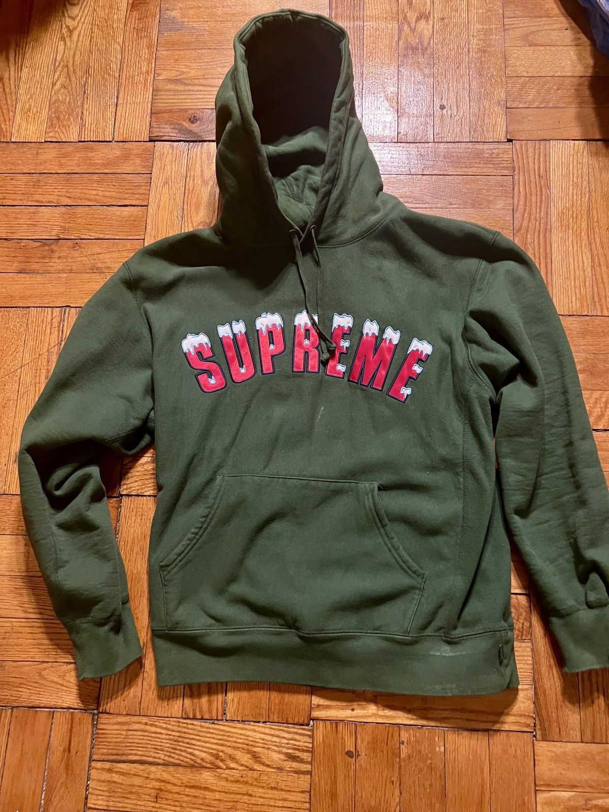 Supreme Supreme Green Pullover Hoodie L Size US L / EU 52-54 / 3 - 1 Thumbnail