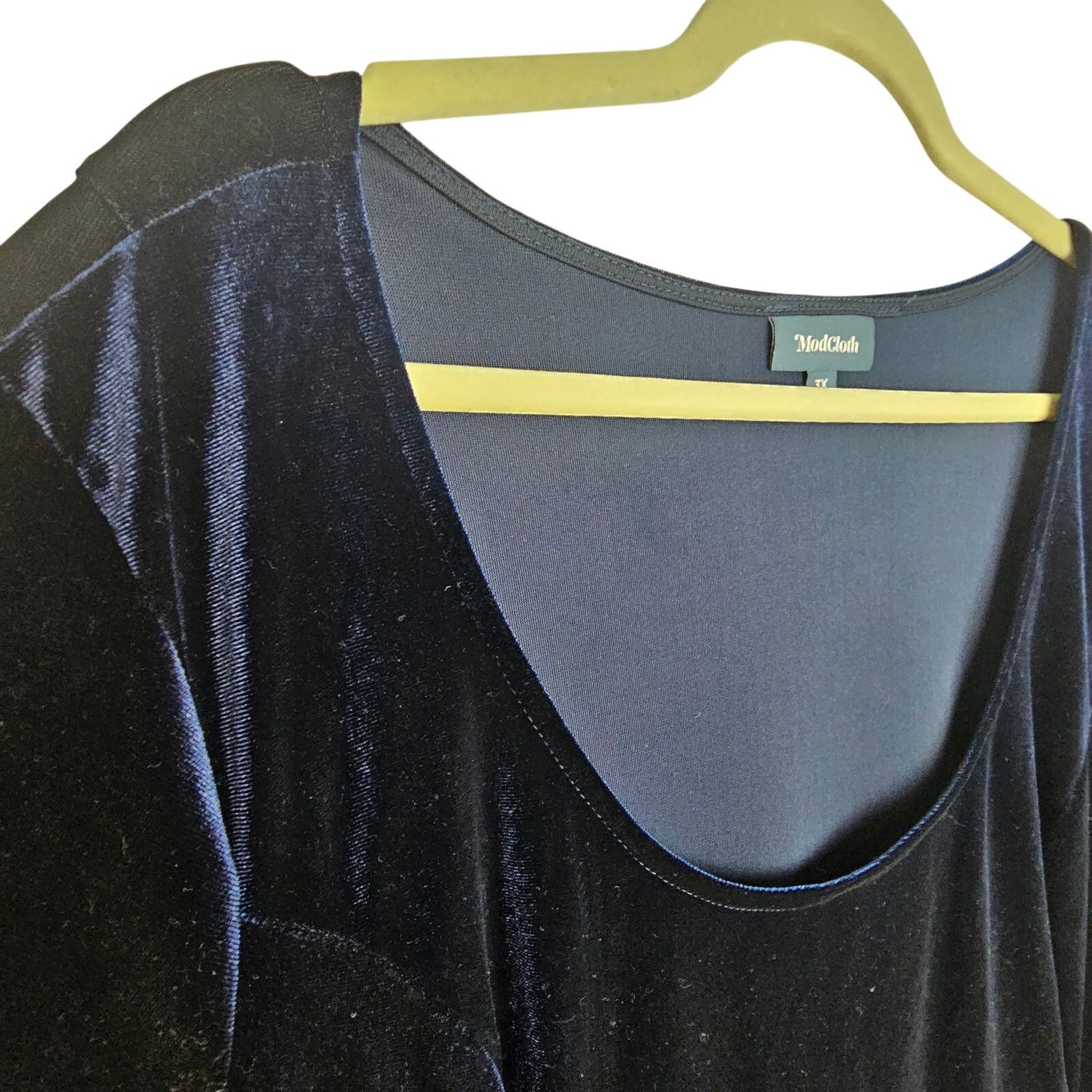 Philippe Model Modcloth Womens Velvet Mini Dress Size 3X Cocktail Wedding Size 3XL / US 20-22 - 5 Thumbnail