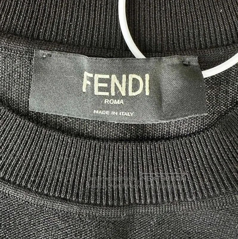 Fendi Fendi Black Wool Men's Knitted Sweater . Size US M / EU 48-50 / 2 - 2 Thumbnail