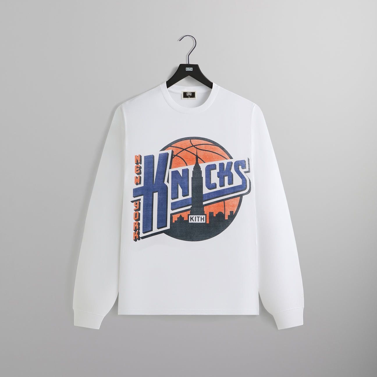 Kith for NY Knicks City Vintage Long Sleeve Tee White XL