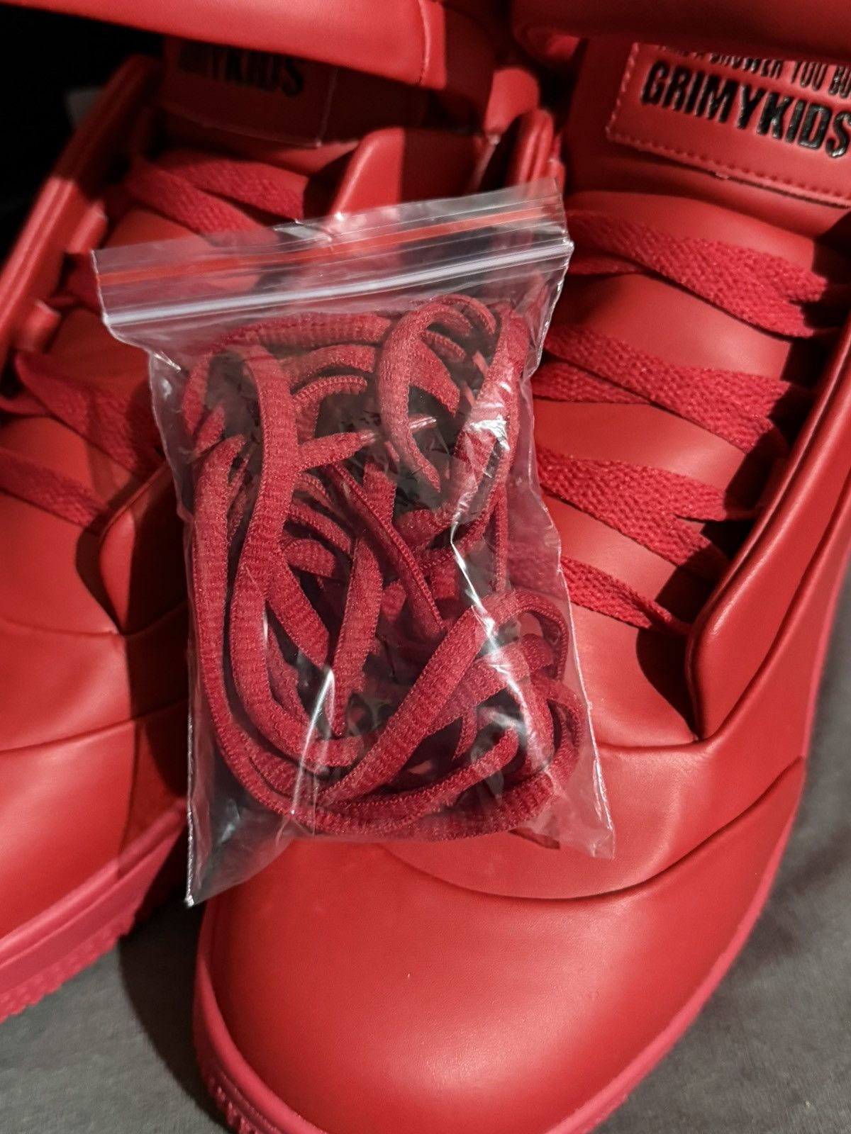 Grimykids Grimy Kids Future AF1 High Sneaker sz9.5 Red Size US 9.5 / EU 42-43 - 5 Thumbnail