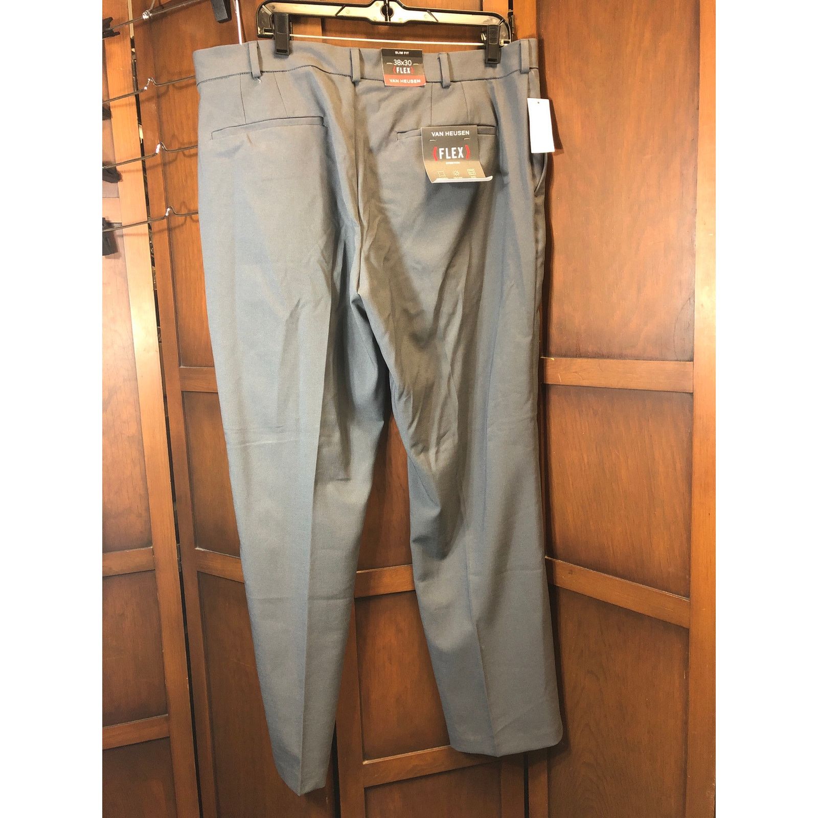 Van Heusen Mens Gray Van Heusen dress pants Size US 38 / EU 54 - 2 Thumbnail